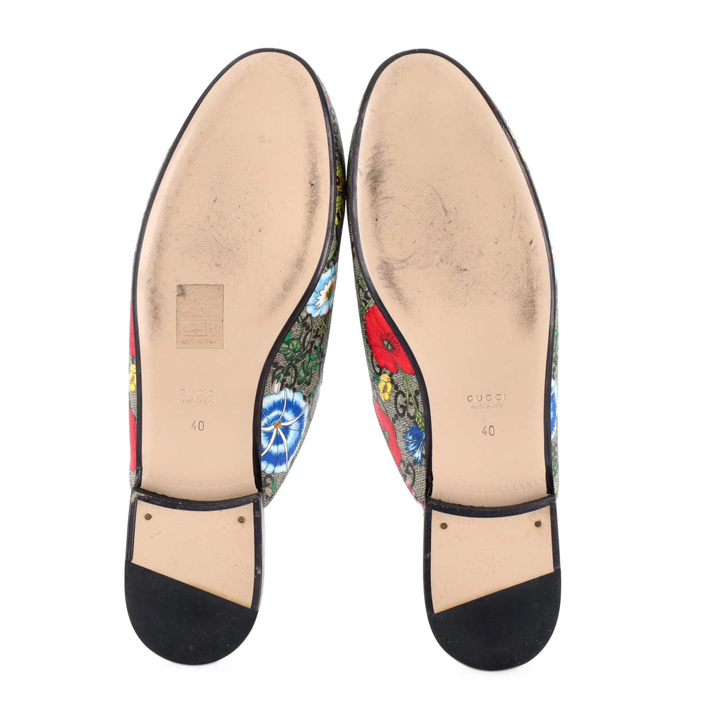 Women's Princetown Mules Flora GG Coated Canvas