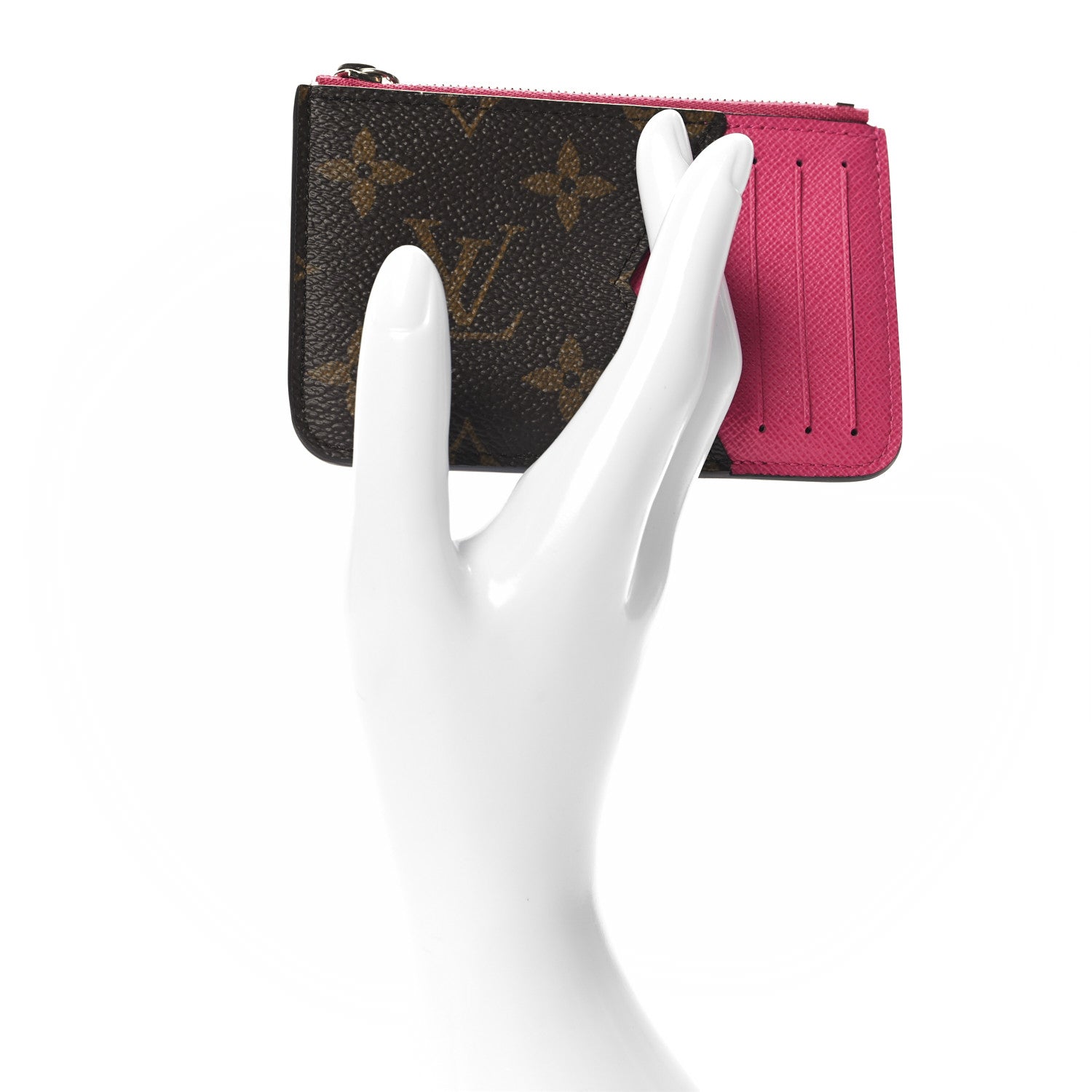 Monogram Calfskin Coin  Holder Rose