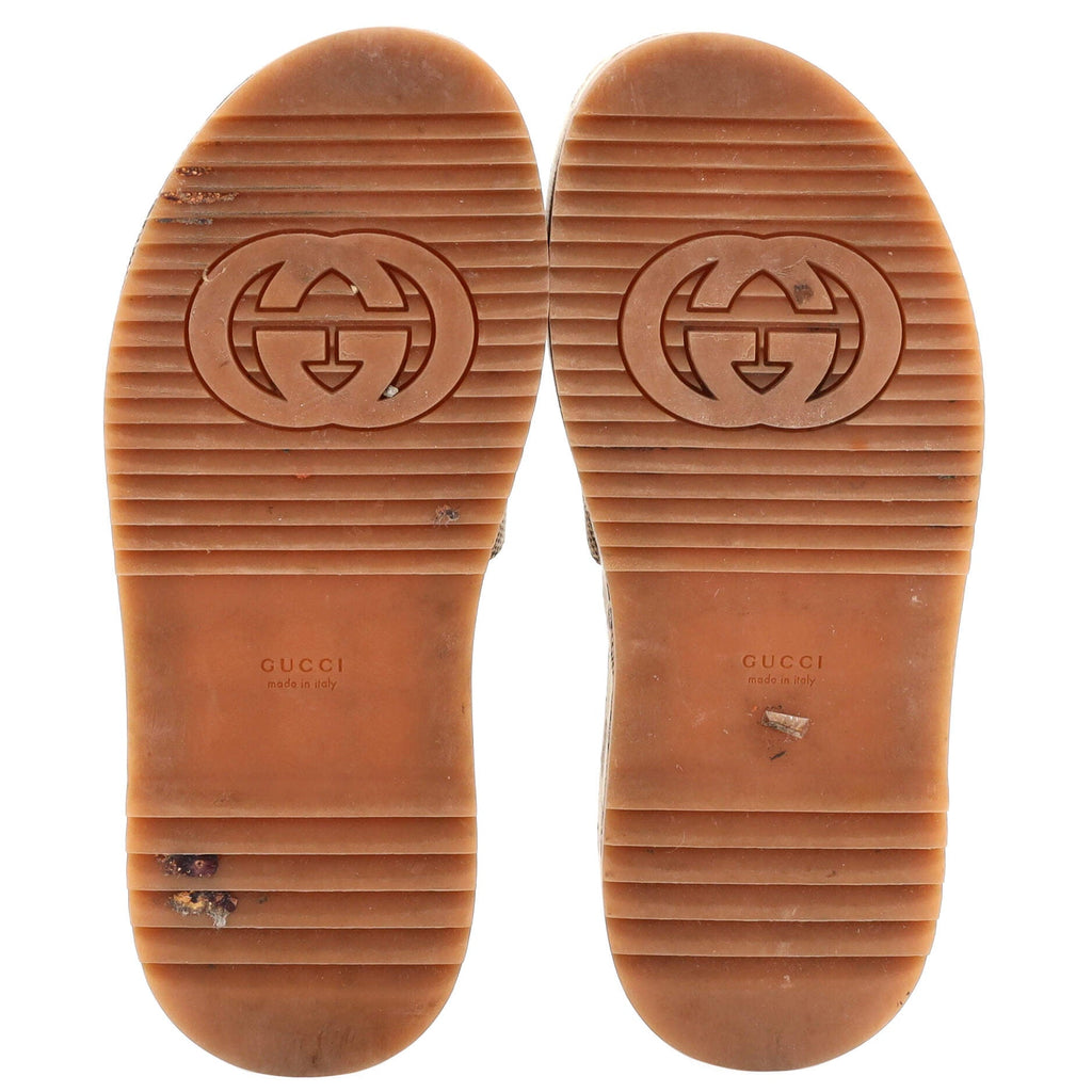 Women's Angelina Platform Slide Sandals GG Canvas