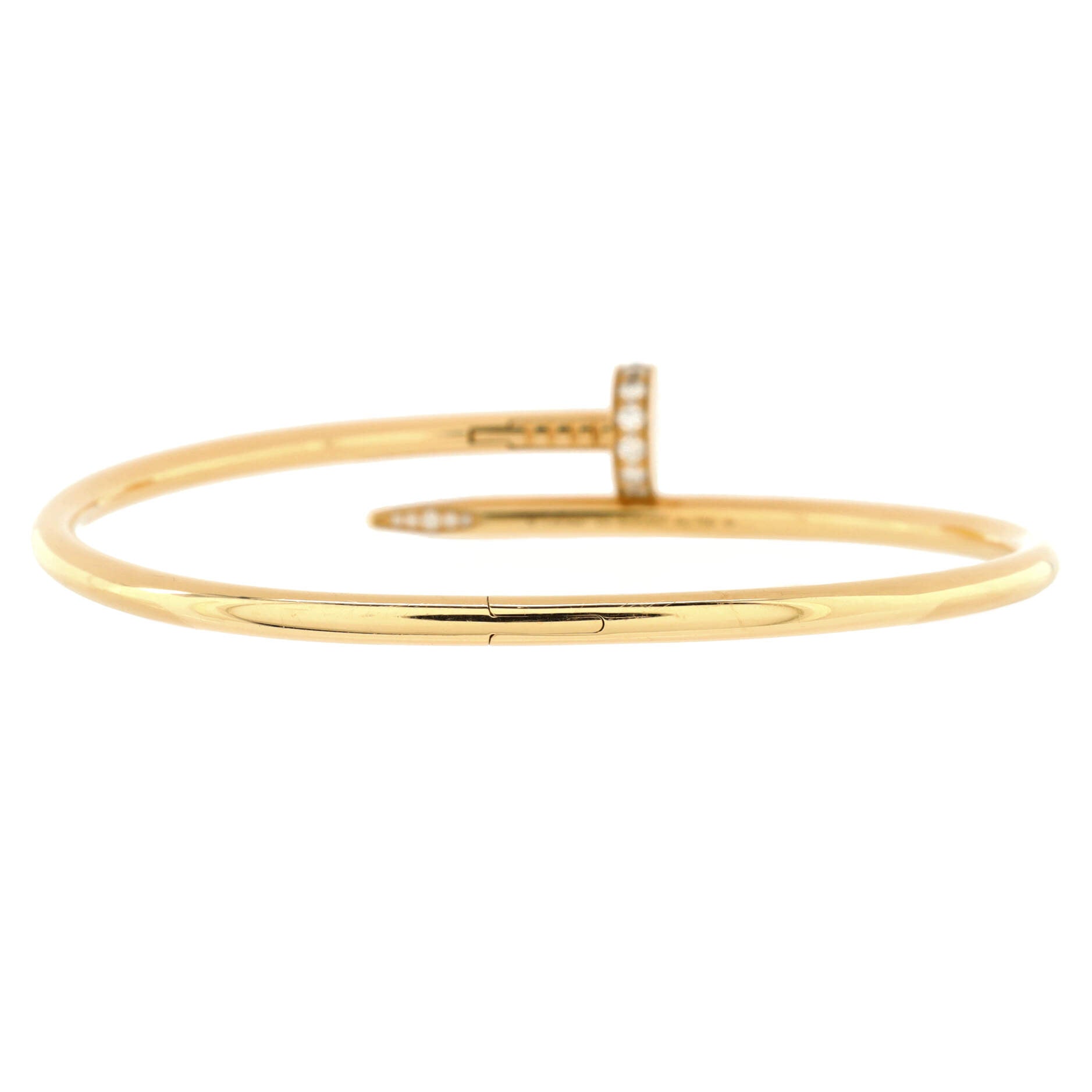 Juste un Clou Bracelet 18K Yellow Gold with Diamonds Classic