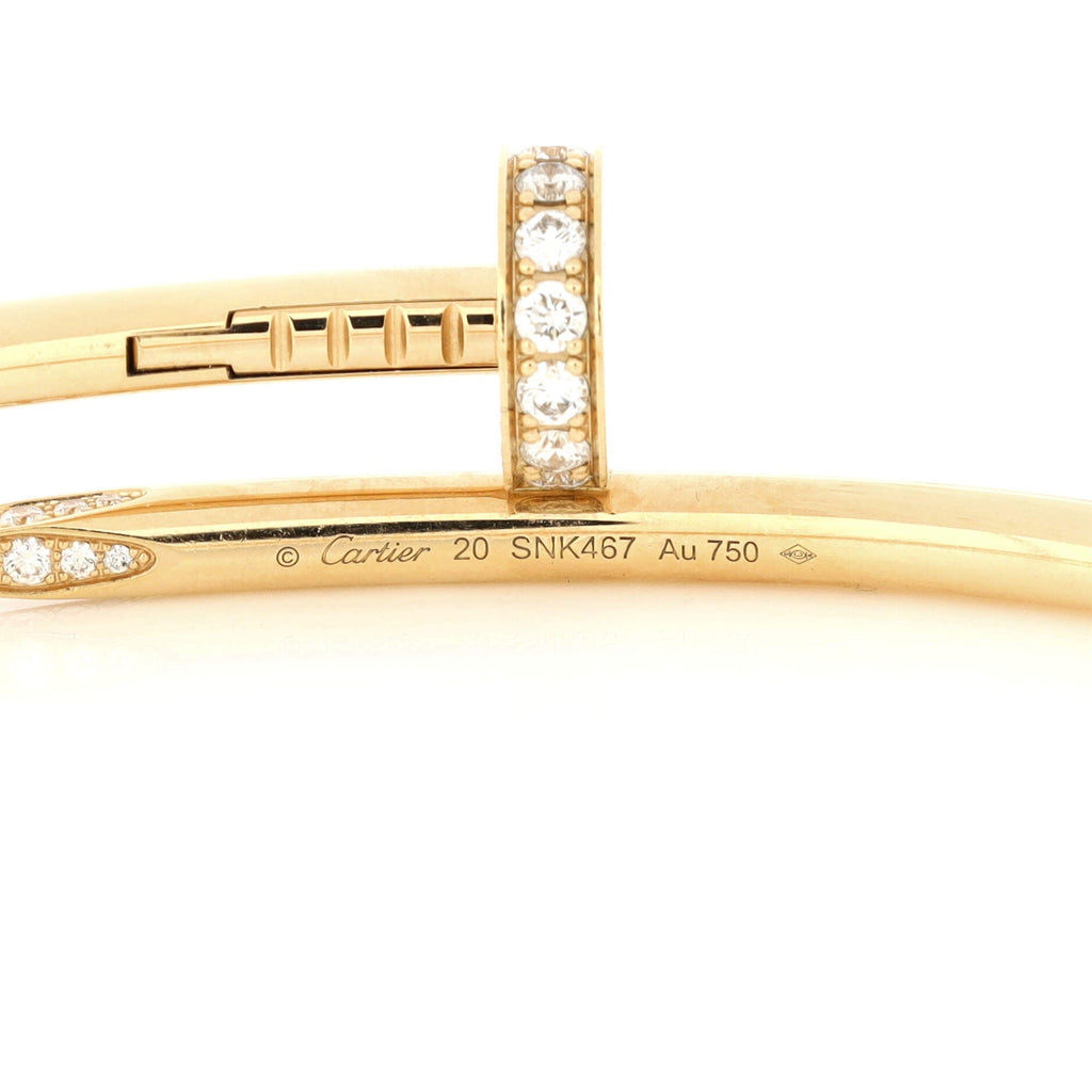 Juste un Clou Bracelet 18K Yellow Gold with Diamonds Classic