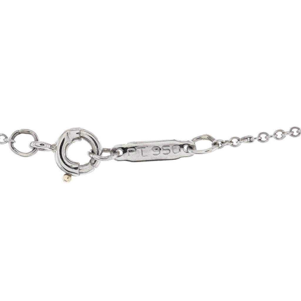 Cross Pendant Necklace Platinum and Diamonds Small