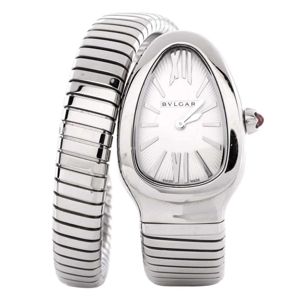 Serpenti Tubogas Single Spiral Quartz Watch Stainless Steel 23