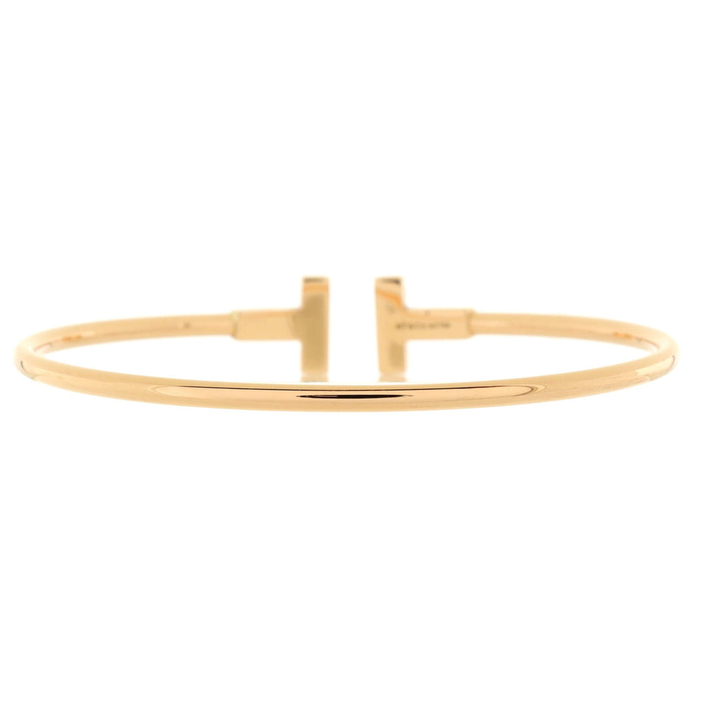 T Wire Bracelet 18K Yellow Gold Narrow