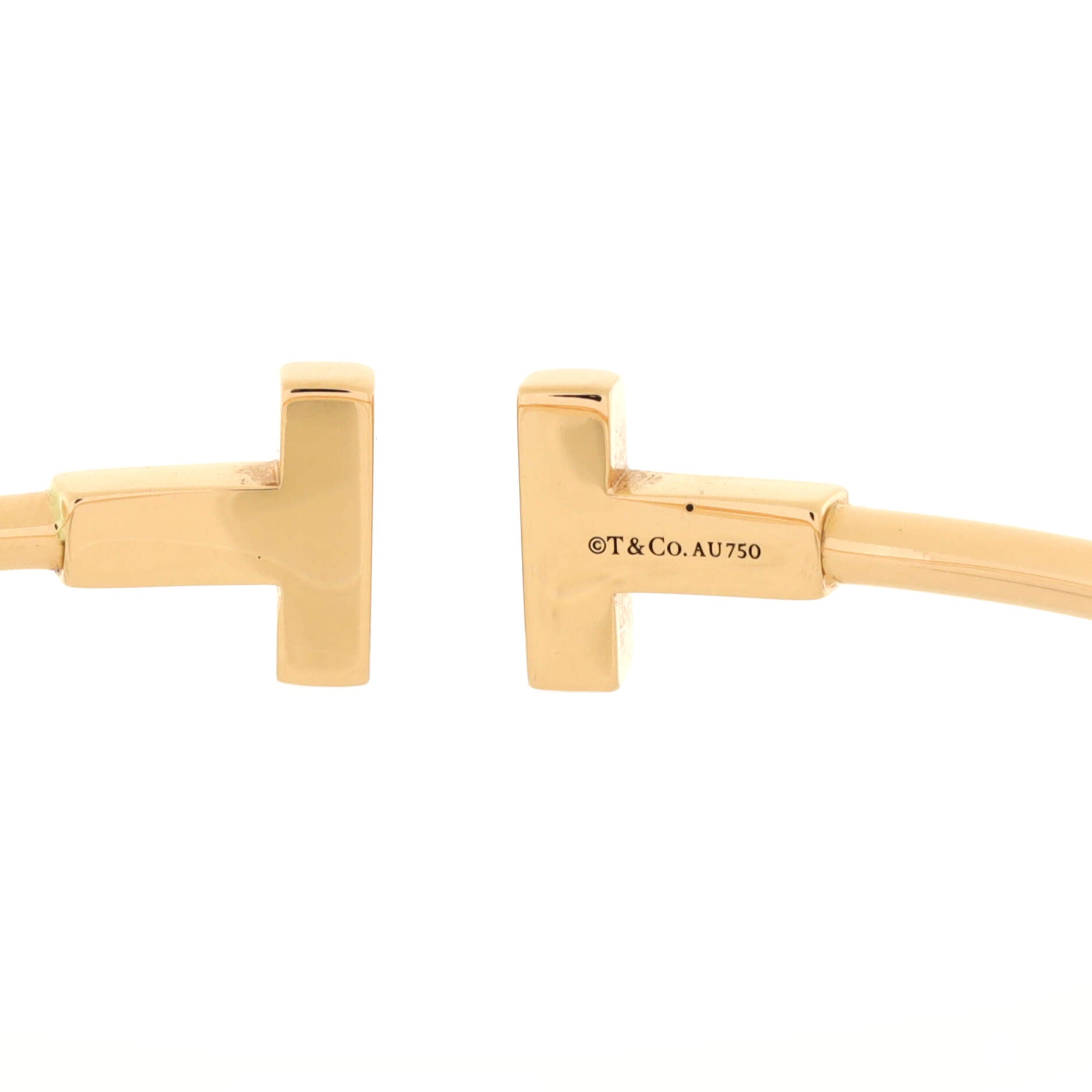 T Wire Bracelet 18K Yellow Gold Narrow