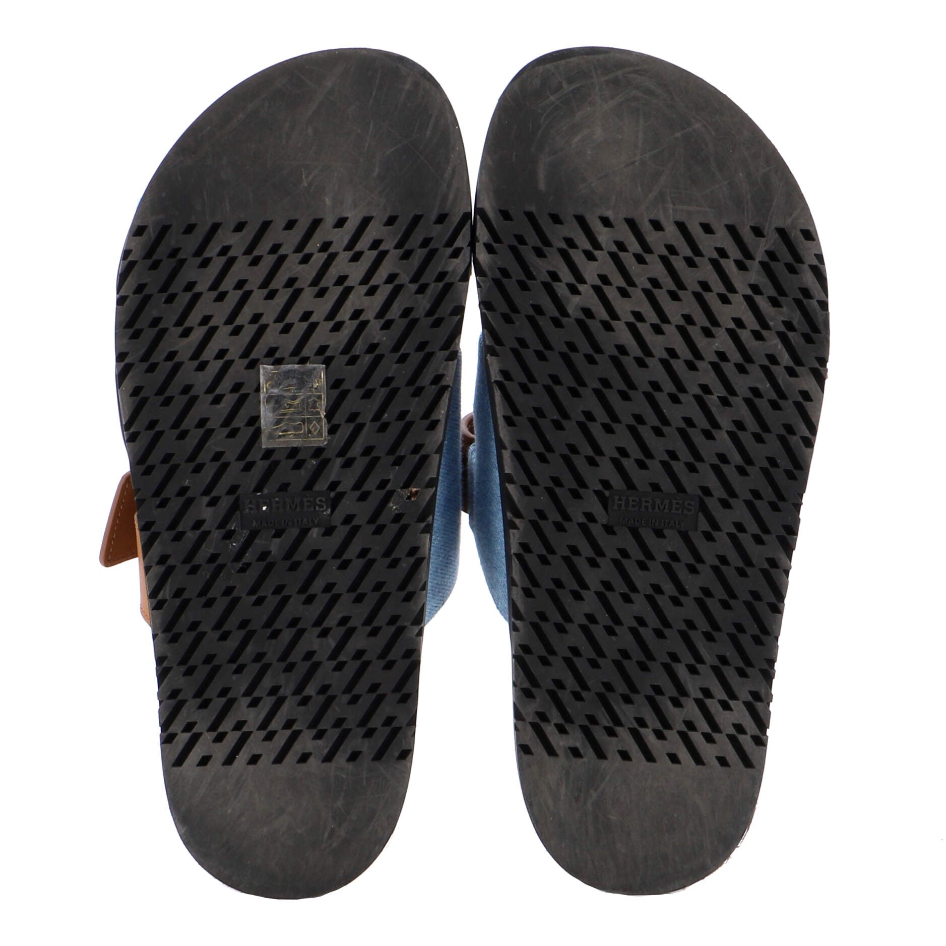 Women's Chypre Sandals Leather and Denim