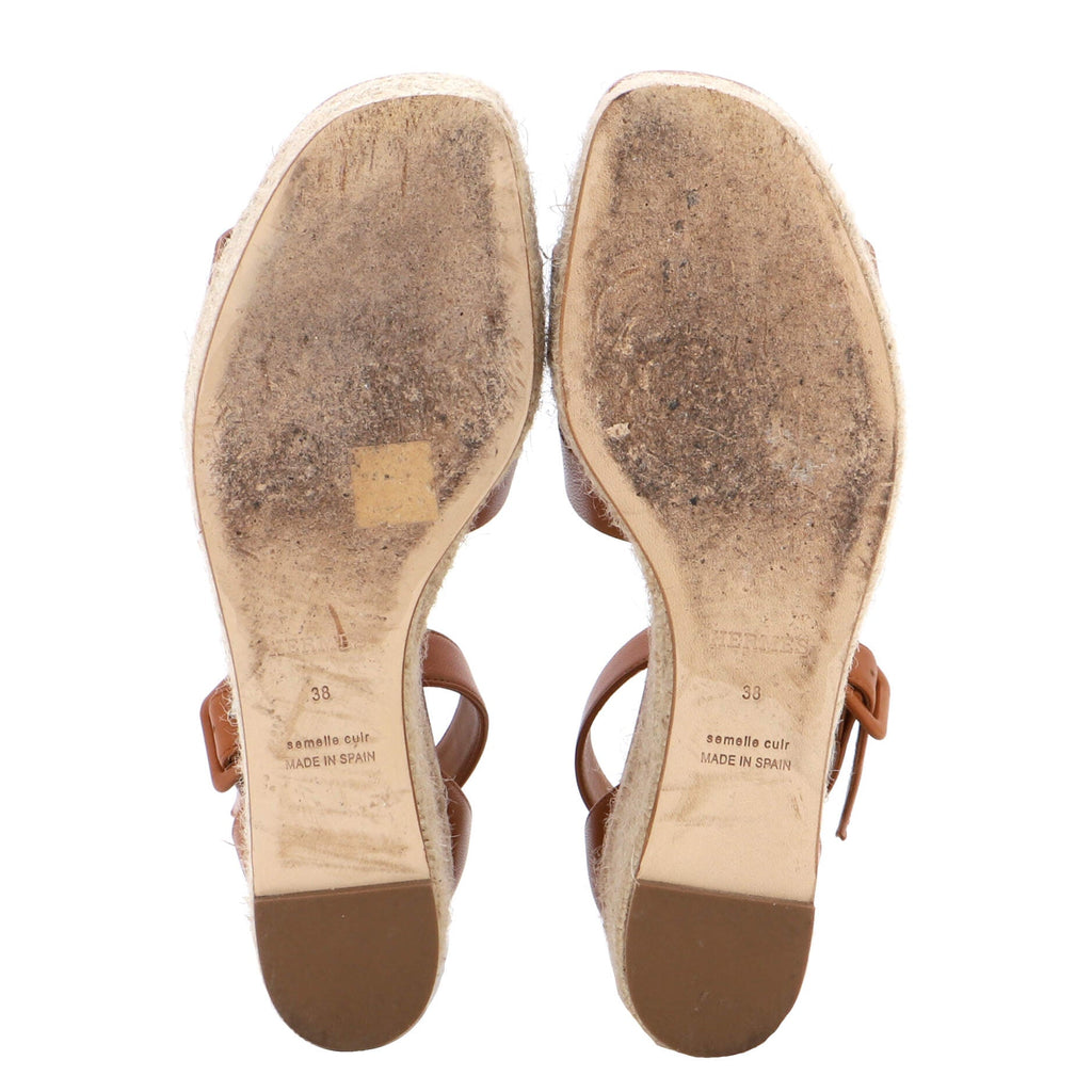 Women's Elda Wedge Espadrilles Leather