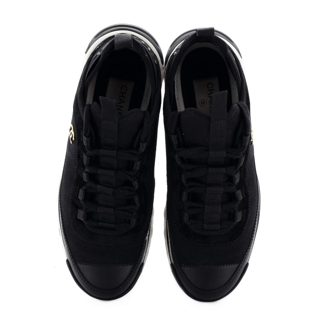 Women's CC Cap Toe Logo Sneakers Suede and Mixed Fibers