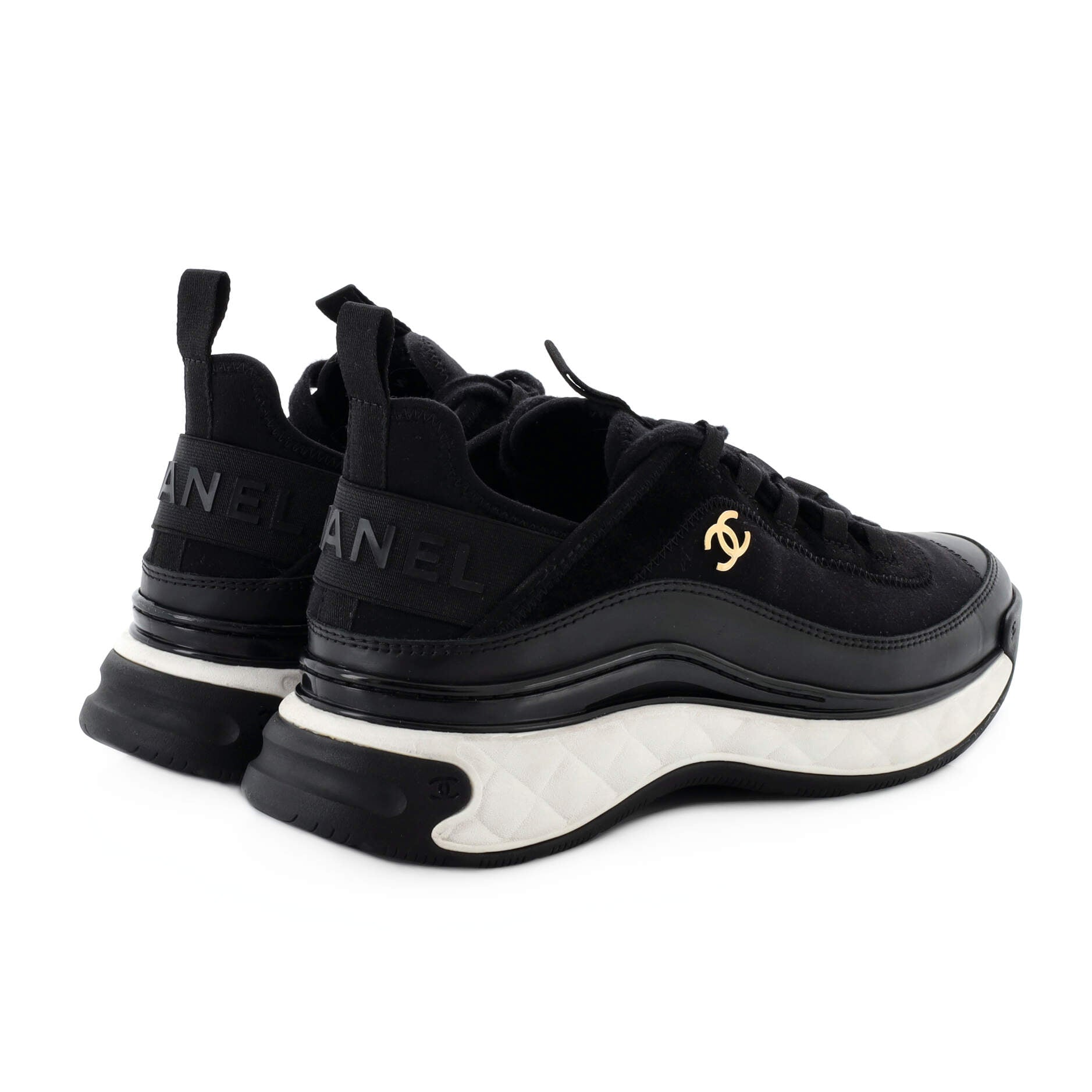 Women's CC Cap Toe Logo Sneakers Suede and Mixed Fibers