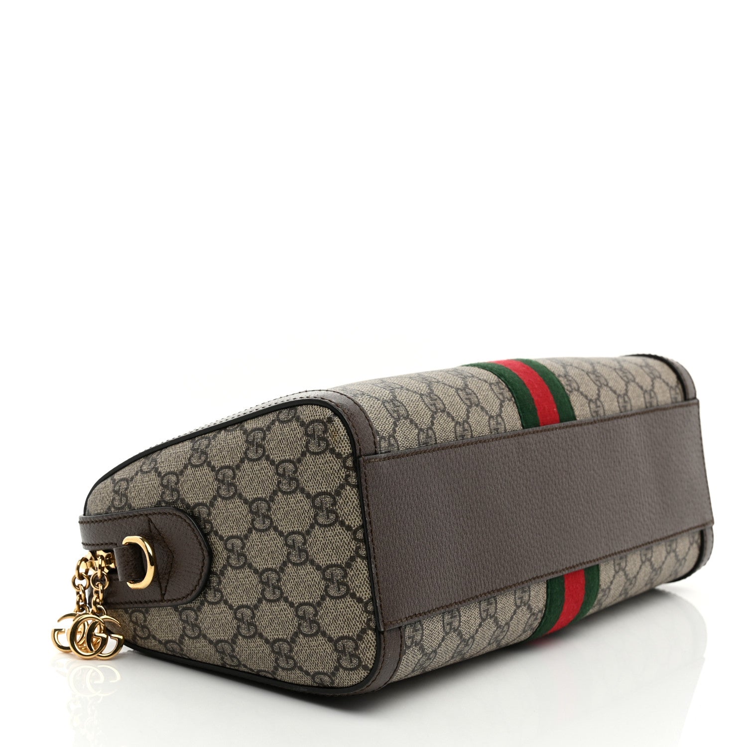 GG Supreme Monogram Web Medium Ophidia Boston Brown