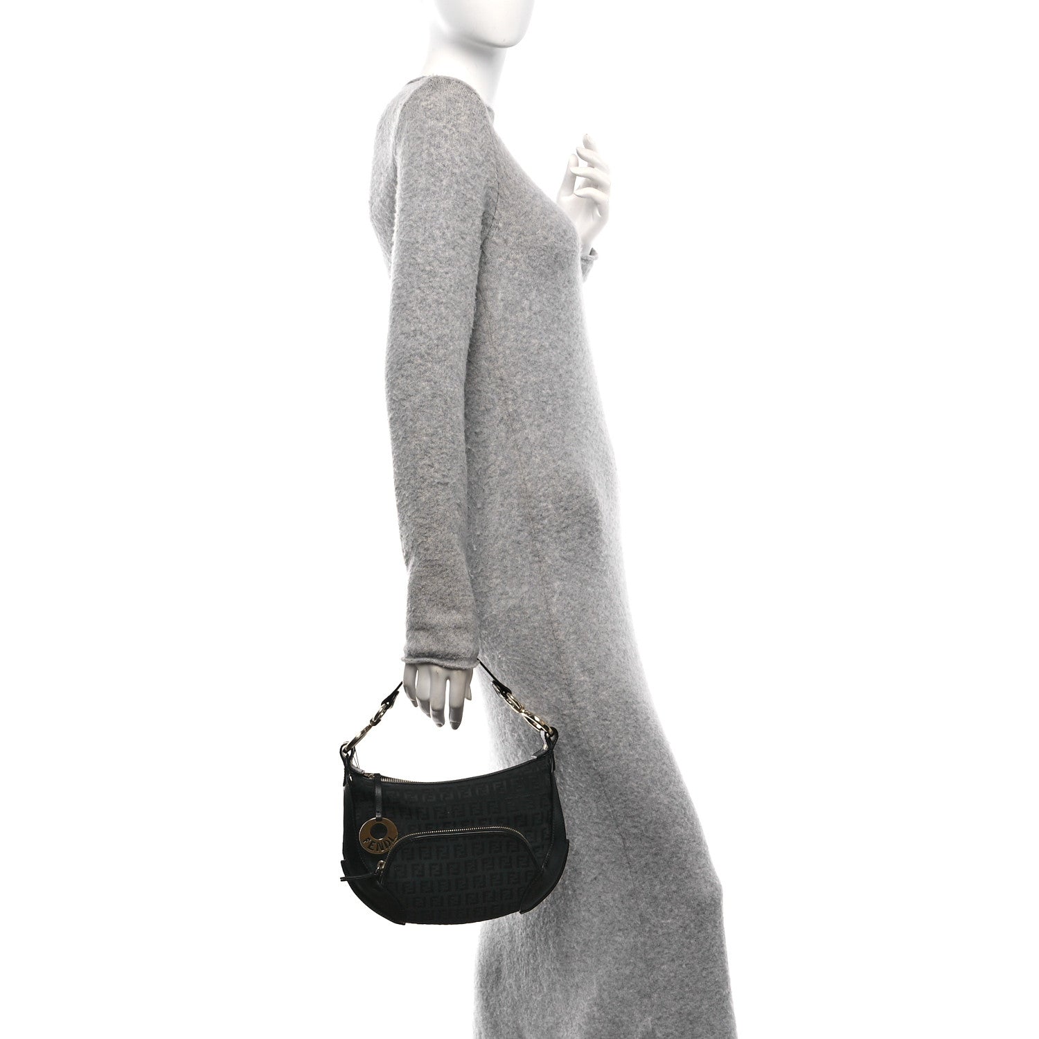 Zucchino Cuoio Chef Pocket Shoulder Bag Black