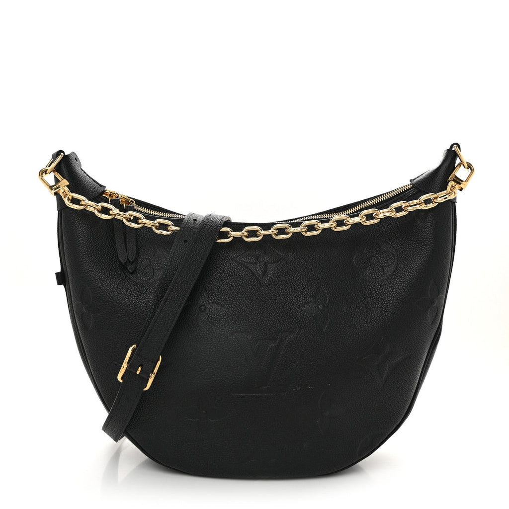 Empreinte Monogram Giant Loop Hobo Black