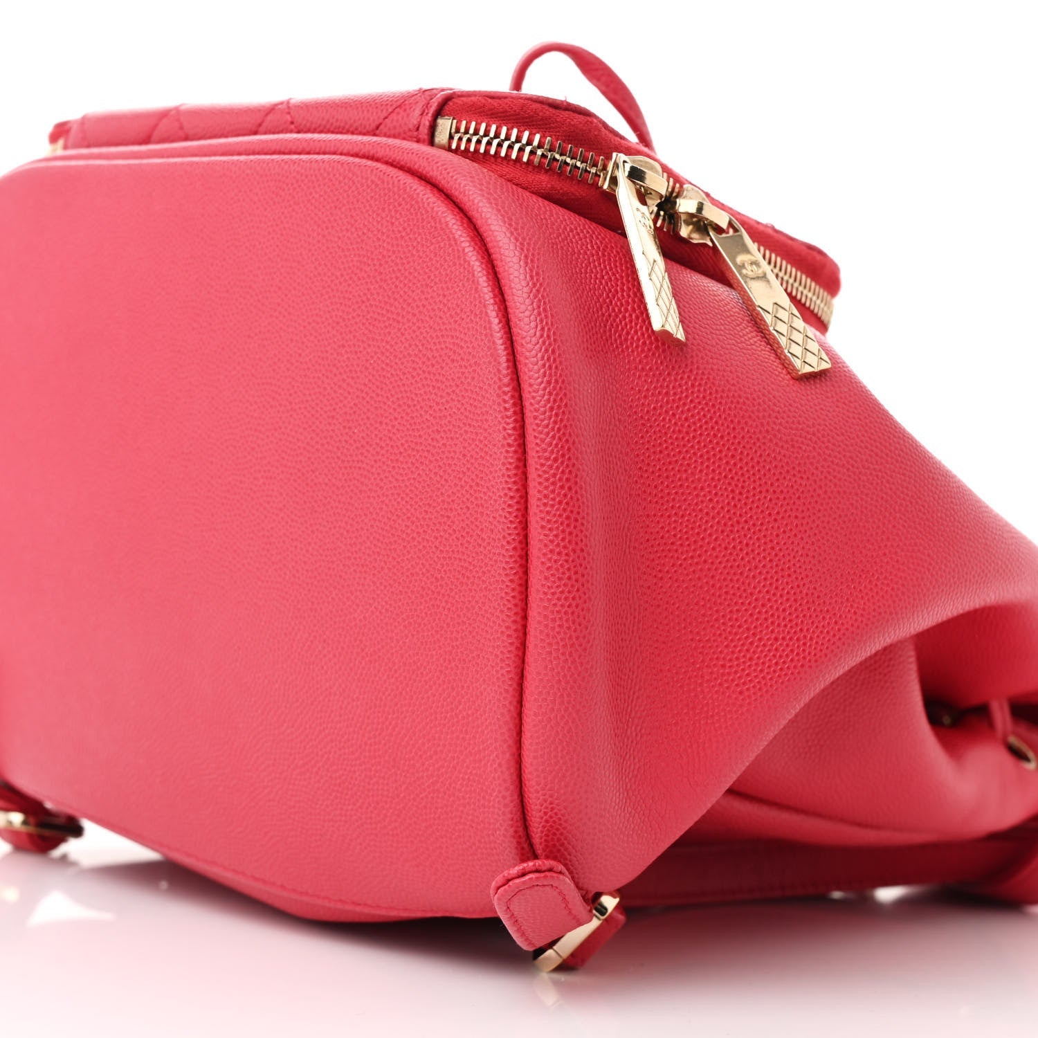 Caviar Quilted Mini Business Affinity Backpack Dark Pink