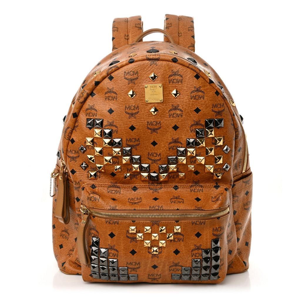 Visetos Studded Large Stark M Backpack Cognac