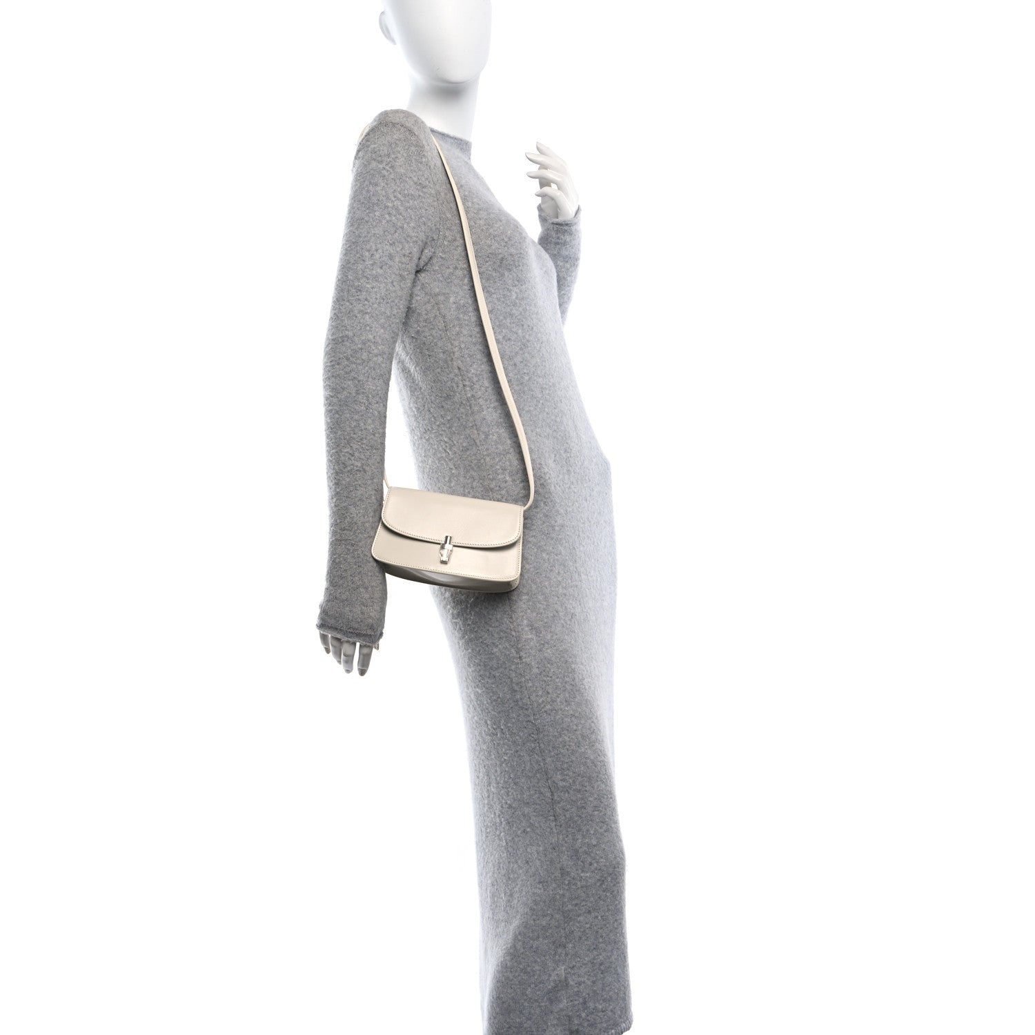 Smooth Calfskin The Sofia E/W Crossbody Ivory