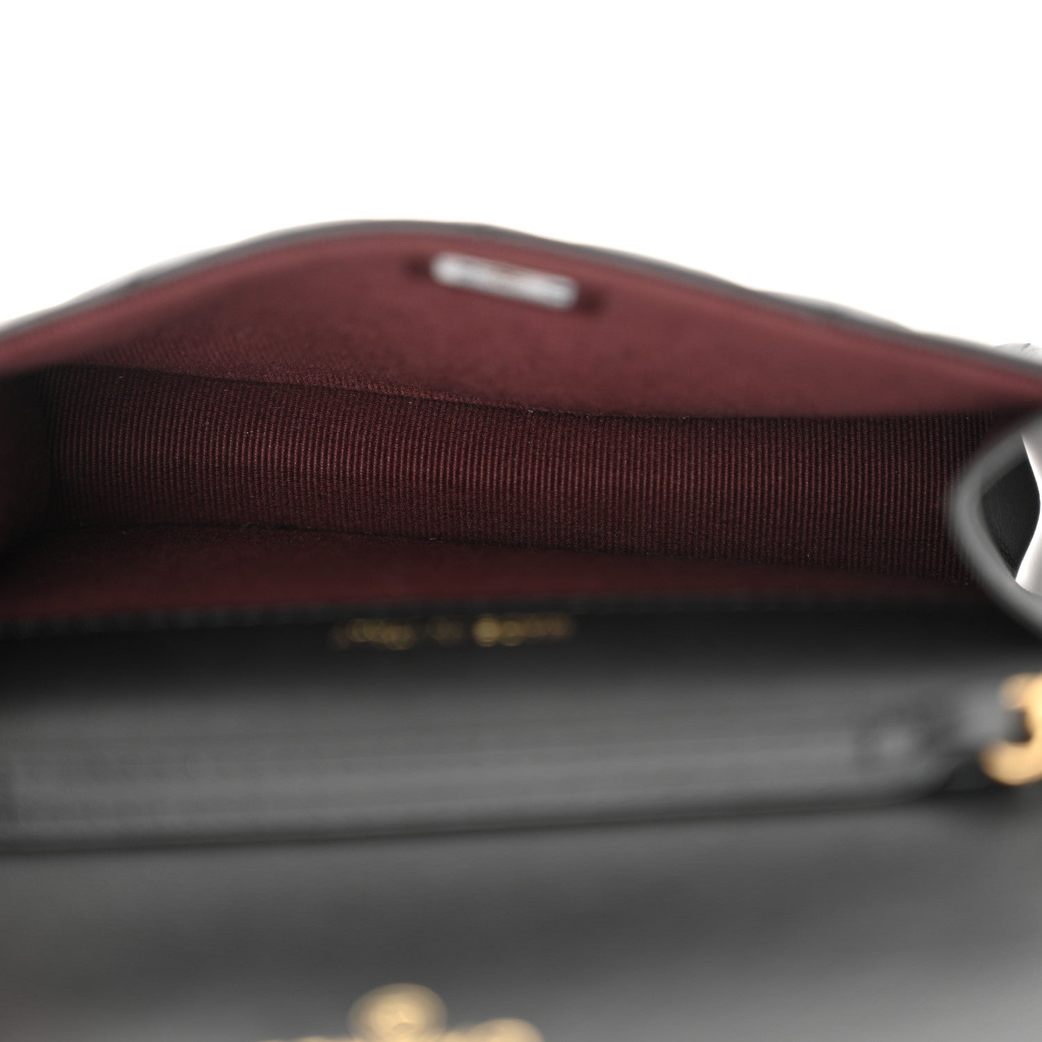 Aged Calfskin Quilted Reissue Belt Bag Black