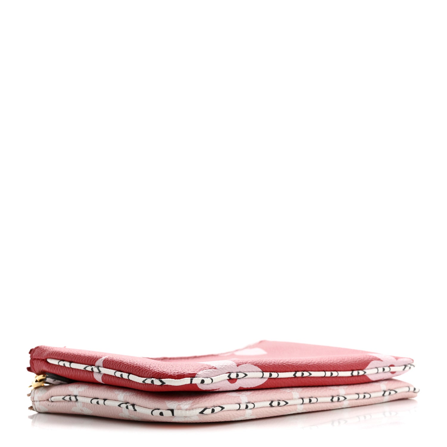 Monogram Giant Double Zip Pochette Rouge