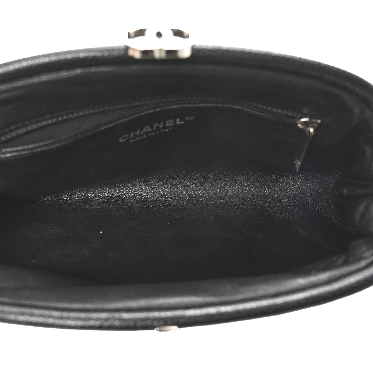 Caviar Quilted Timeless Clutch Black