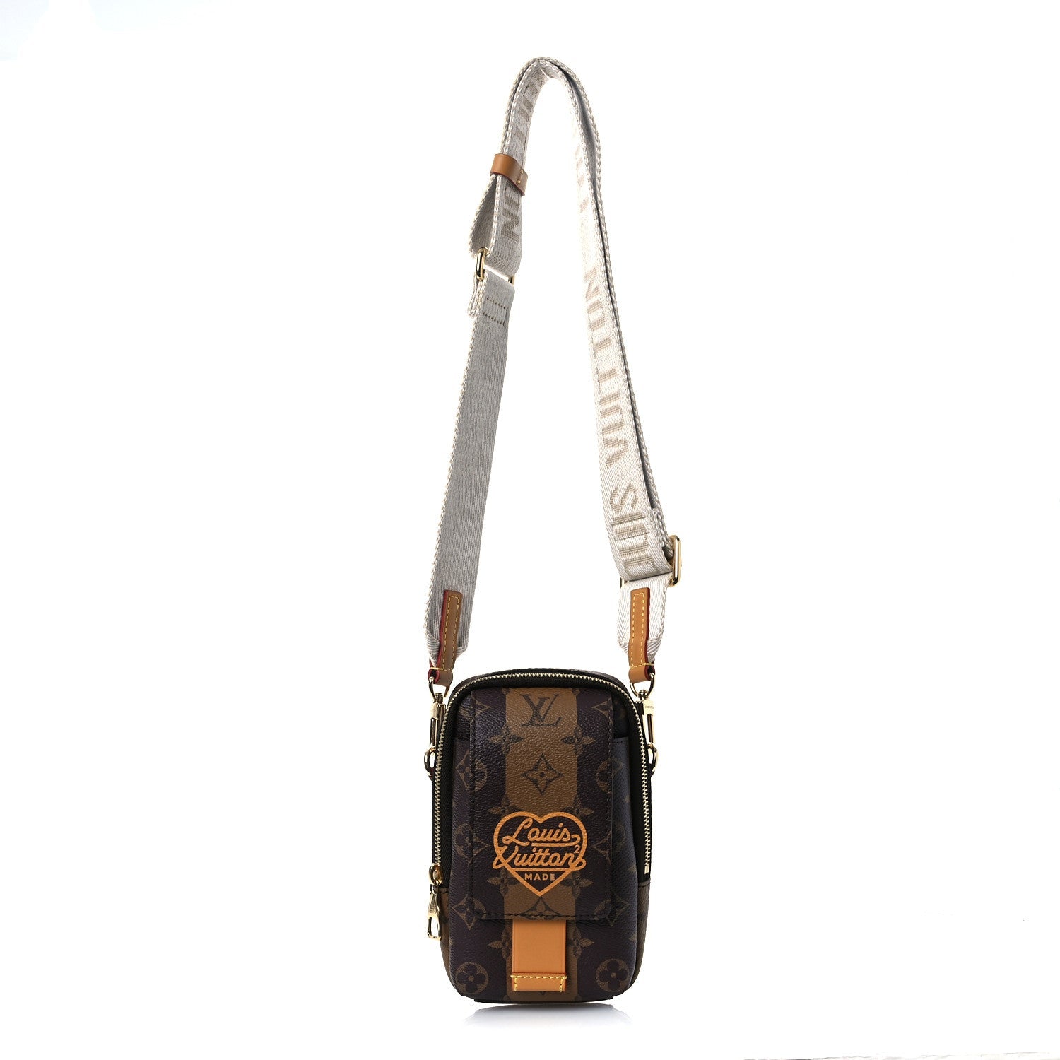 X NIGO Reverse Monogram Flat Double Phone Pouch