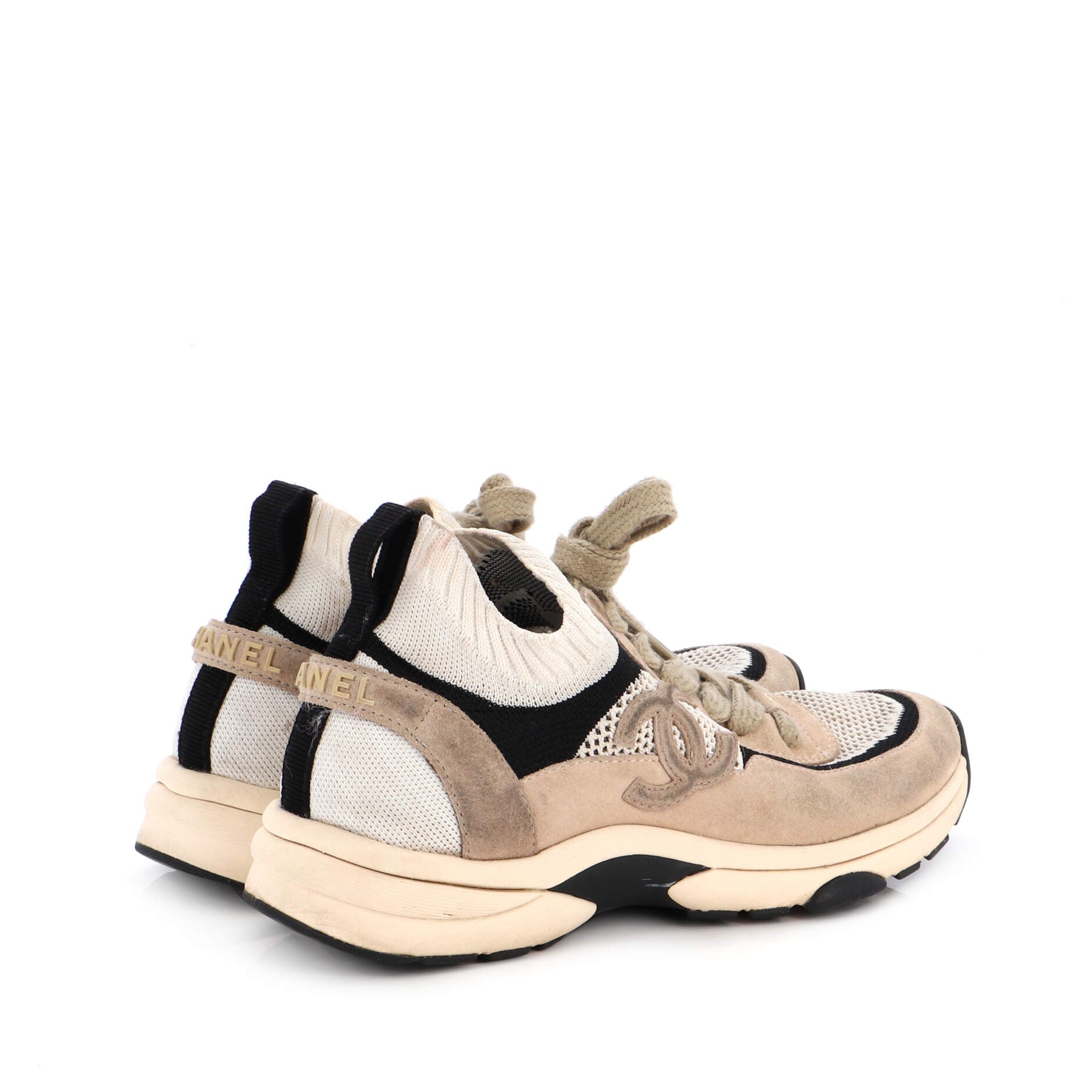 Women's CC Low-Top Sneakers Suede and Mesh