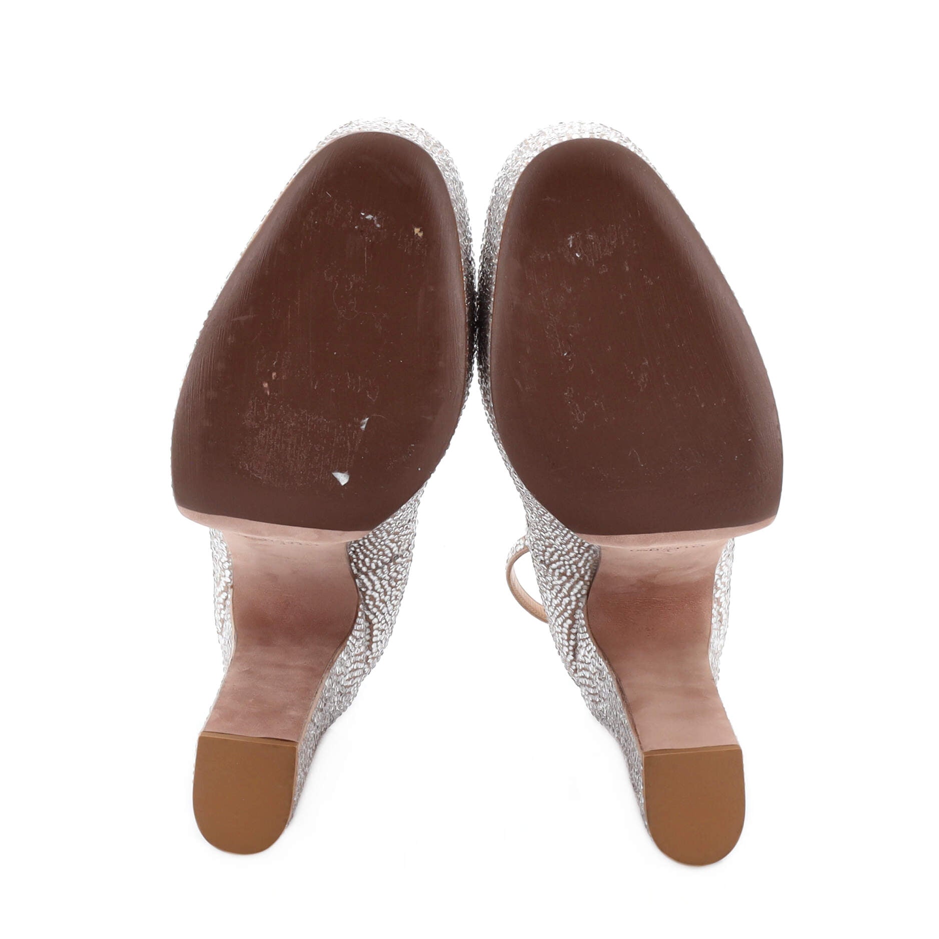 Women's Tan-Go Platform Pumps Crystal Embellished Suede 155