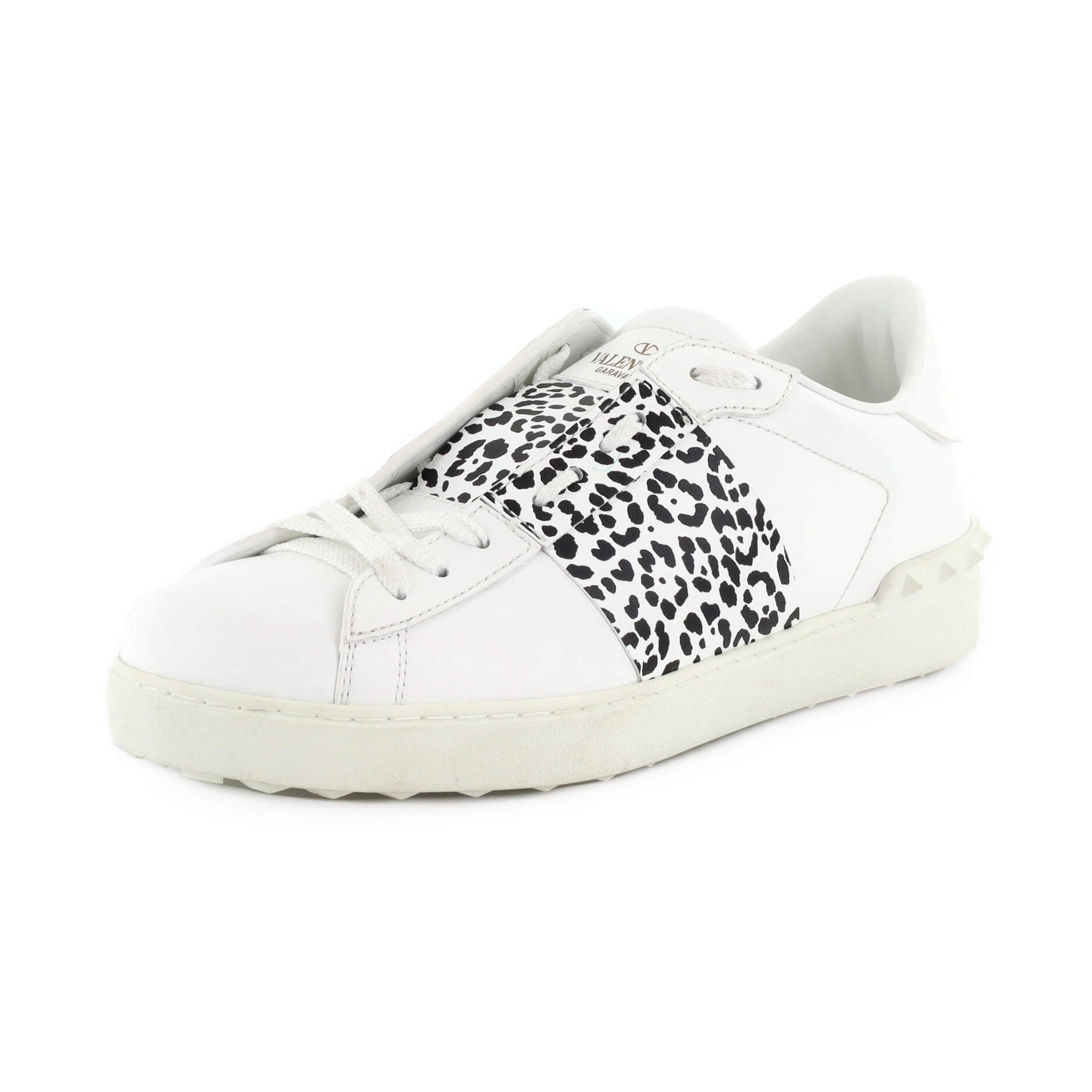 Rockstud Untitled Sneakers Printed Leather