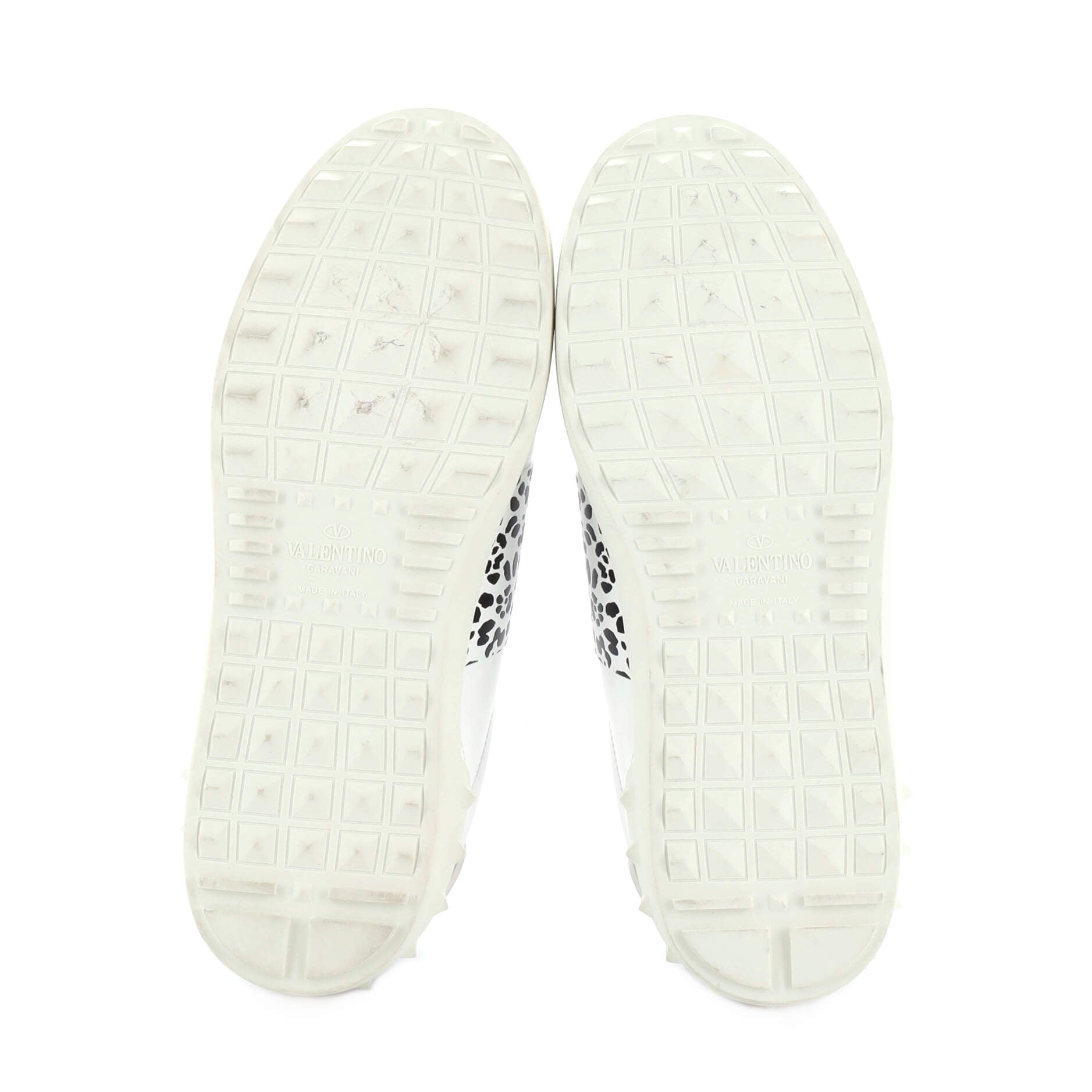 Rockstud Untitled Sneakers Printed Leather