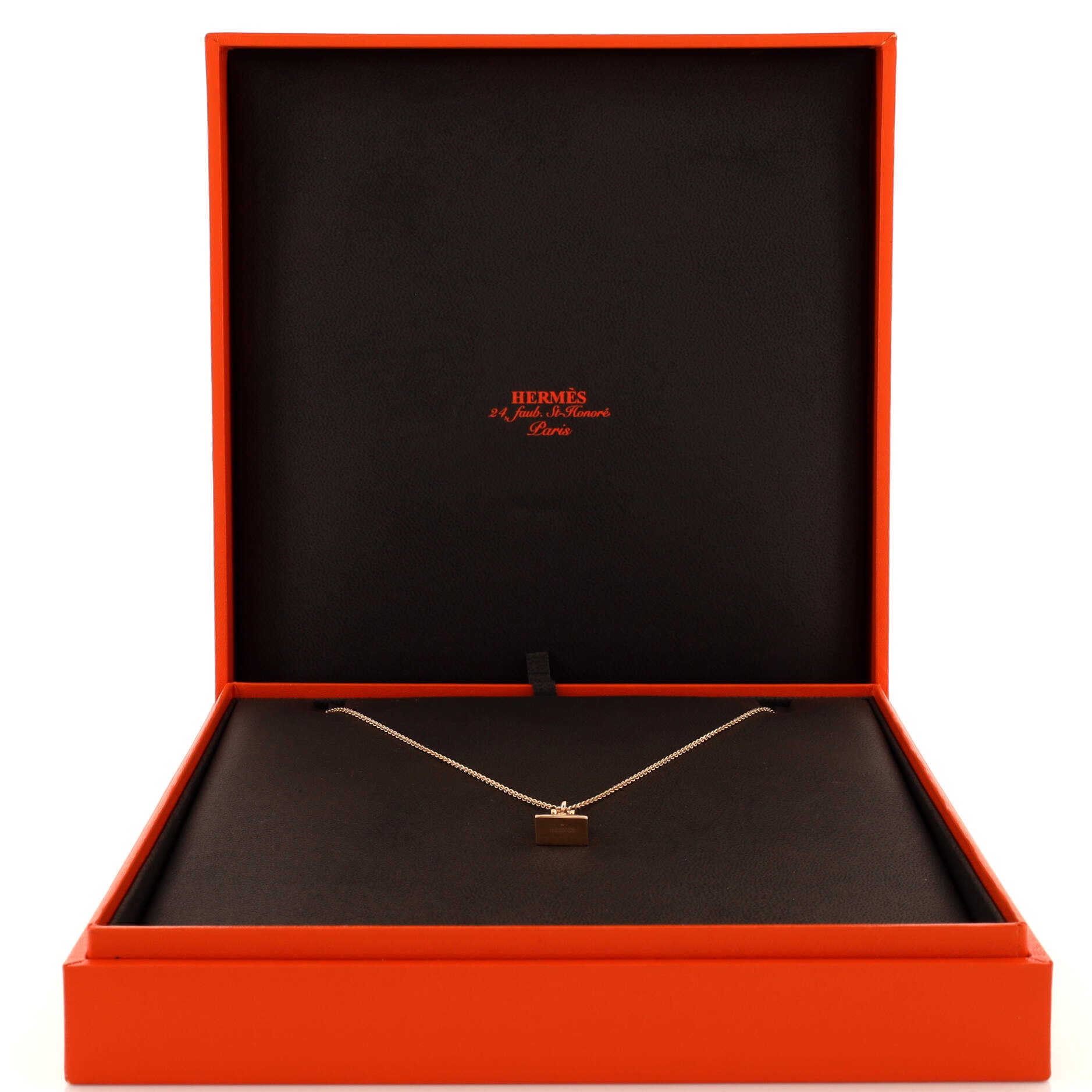 Birkin Amulette Pendant Necklace 18K Rose Gold and Diamonds