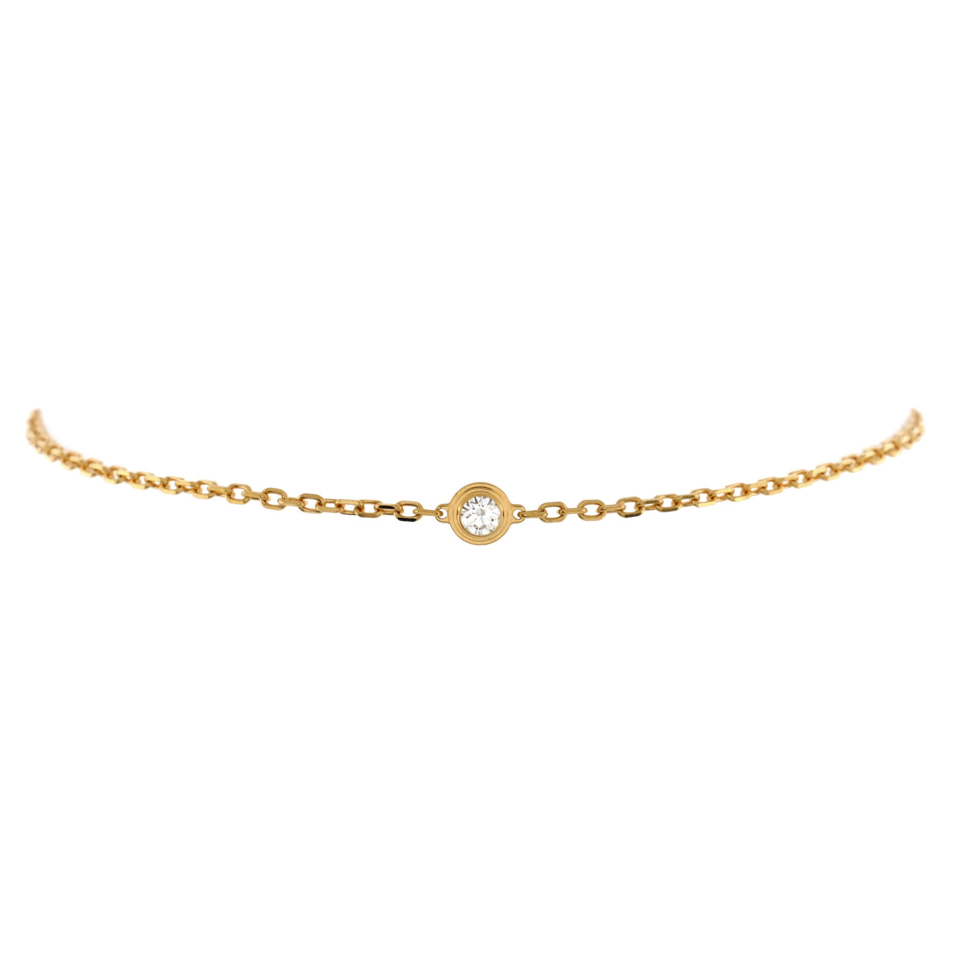 D'Amour Bracelet 18K Yellow Gold and Diamond Small