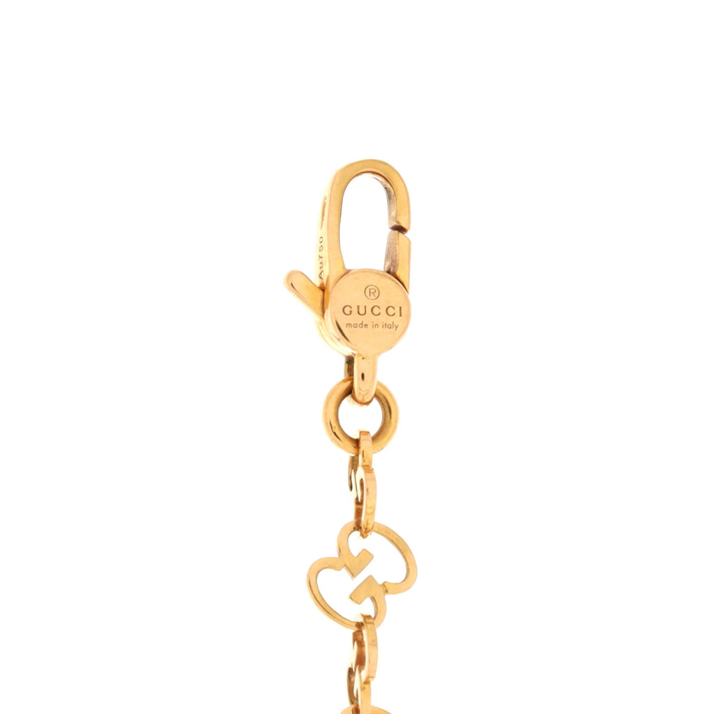 Vintage Interlocking G Letters Chain Bracelet 18K Yellow Gold
