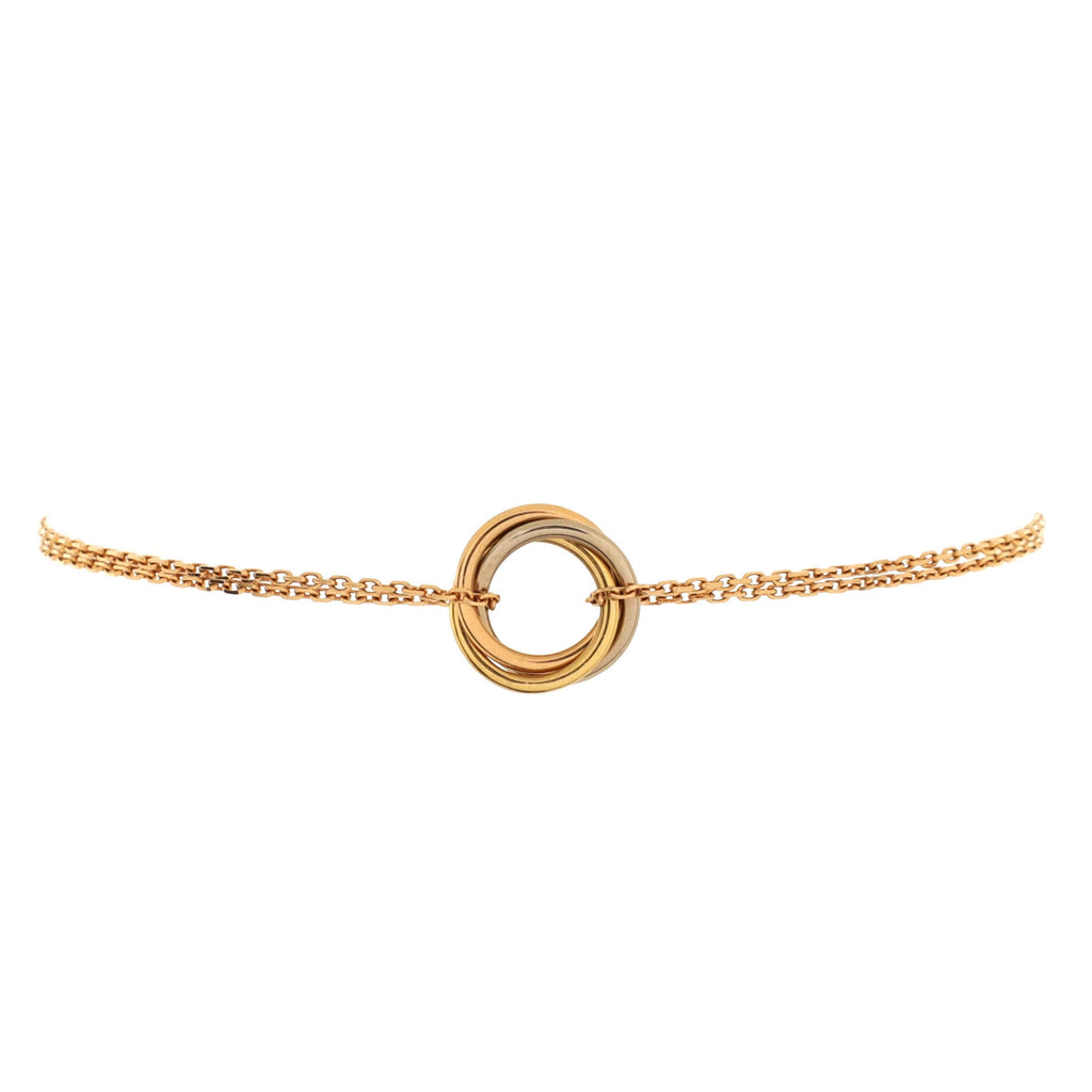 Trinity Chain Bracelet 18K Tricolor Gold