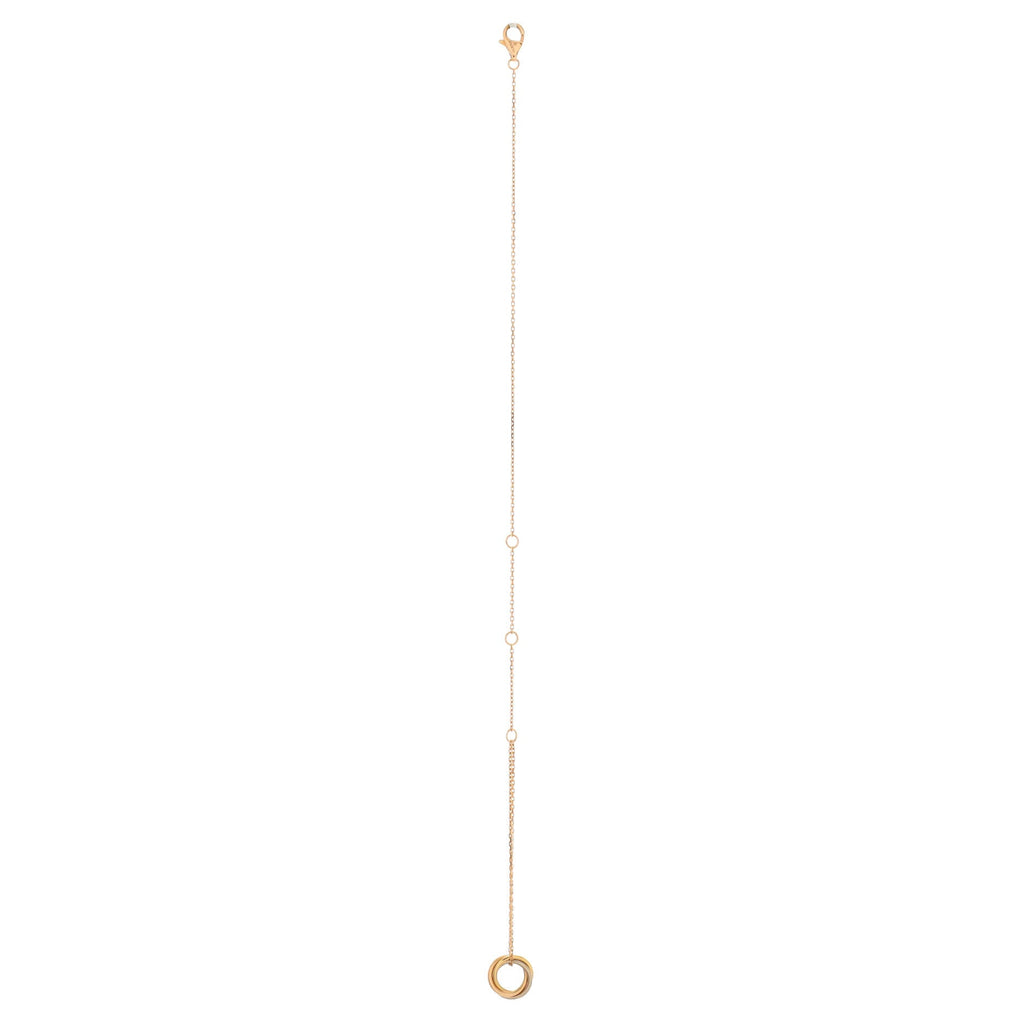 Trinity Chain Bracelet 18K Tricolor Gold
