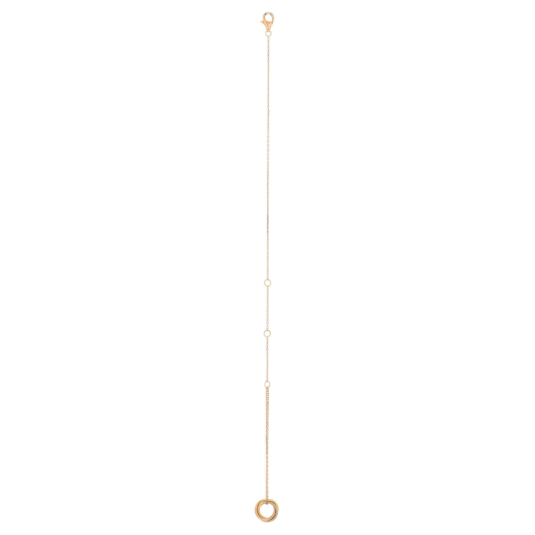 Trinity Chain Bracelet 18K Tricolor Gold