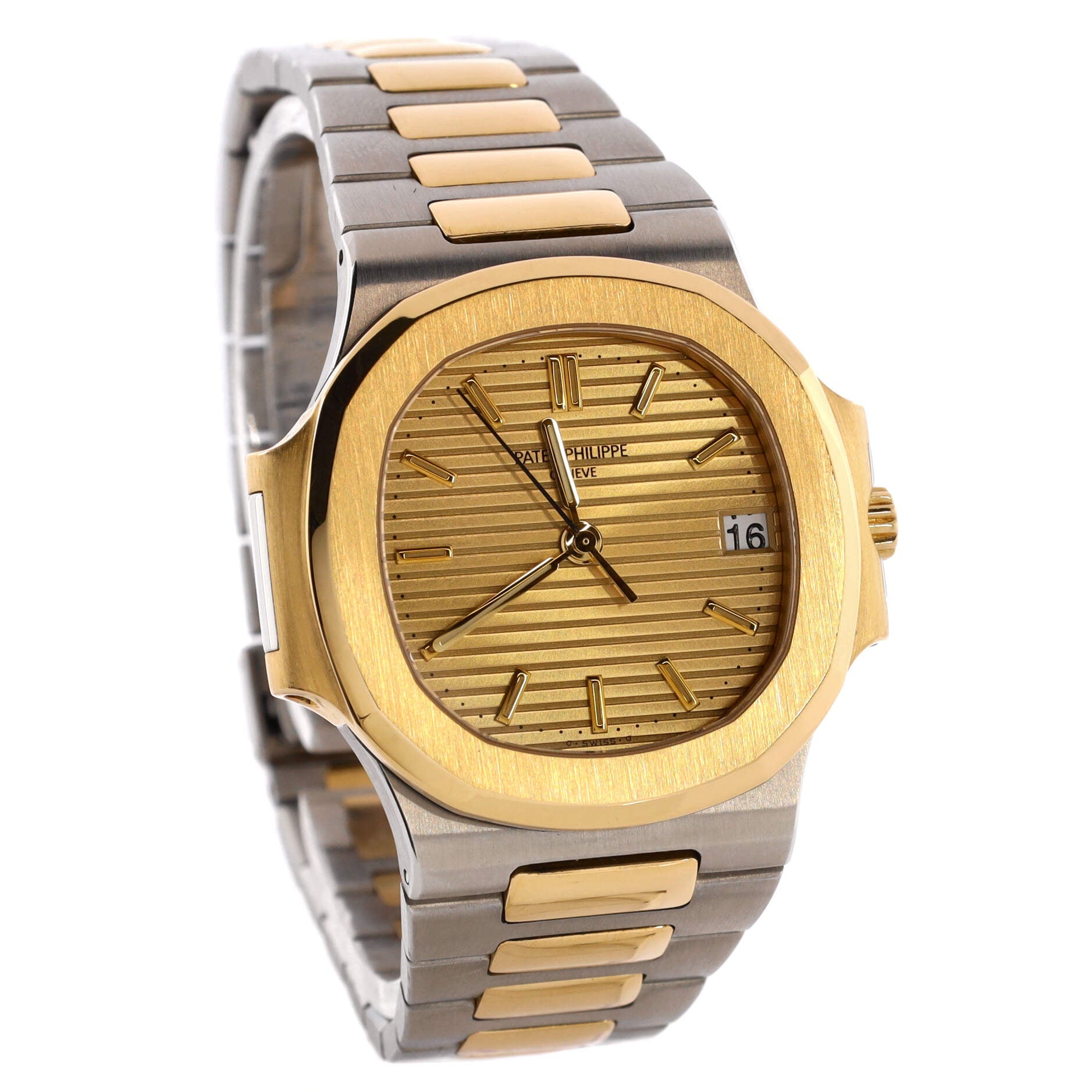 Nautilus 3800 Automatic Watch Stainless Steel and Yellow Gold 37