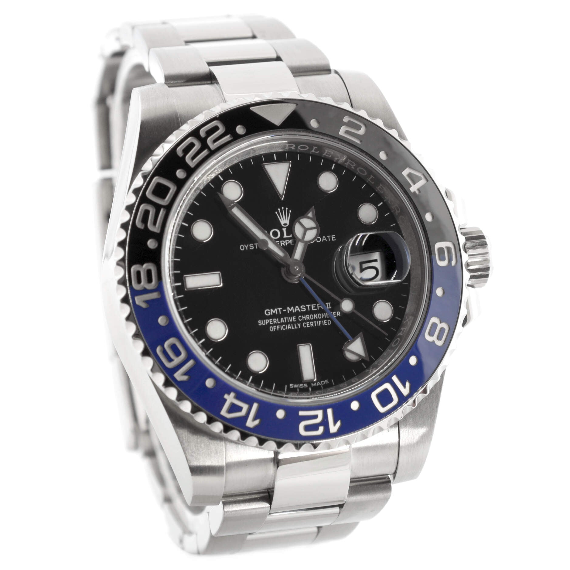 Oyster Perpetual Date GMT-Master II Batman Automatic Watch Stainless Steel and Cerachrom 40