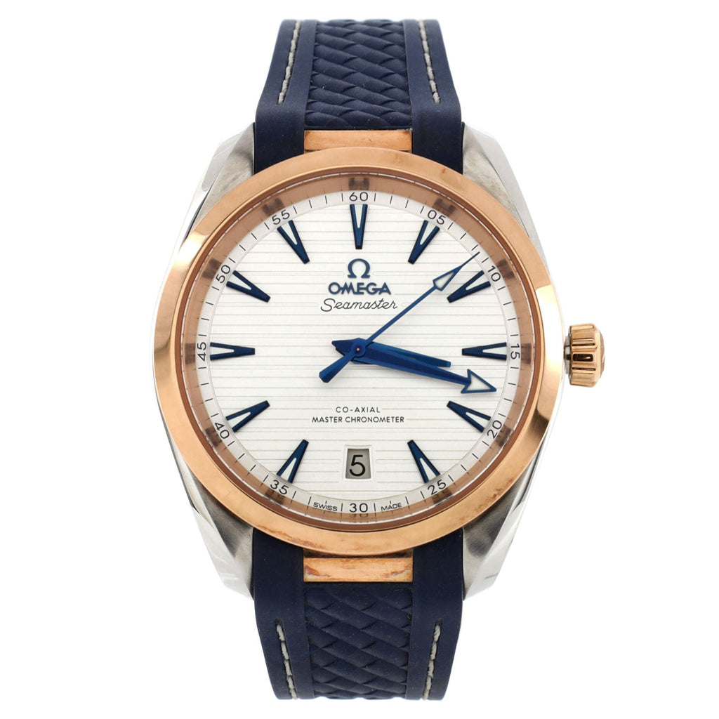 Seamaster Aqua Terra 150M Co-Axial Master Chronometer Automatic Watch Stainless Steel and Rose Gold with Rubber 38