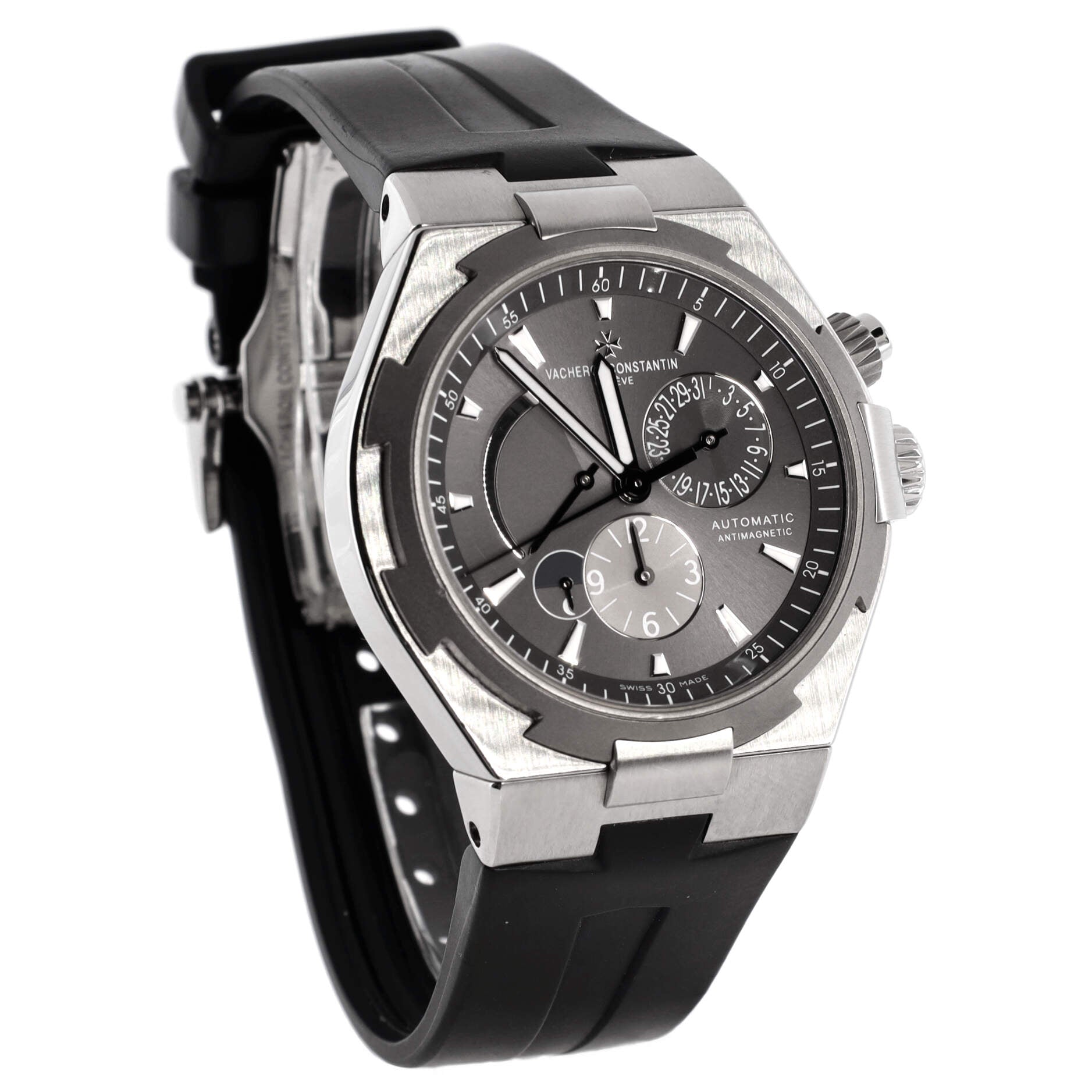 Overseas Dual Time Automatic Watch Stainless Steel with Rubber and Titanium 42