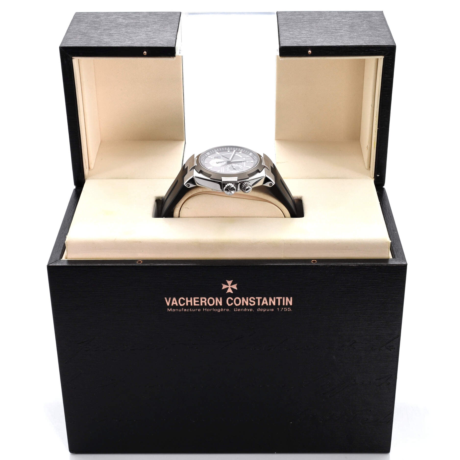 Overseas Dual Time Automatic Watch Stainless Steel with Rubber and Titanium 42