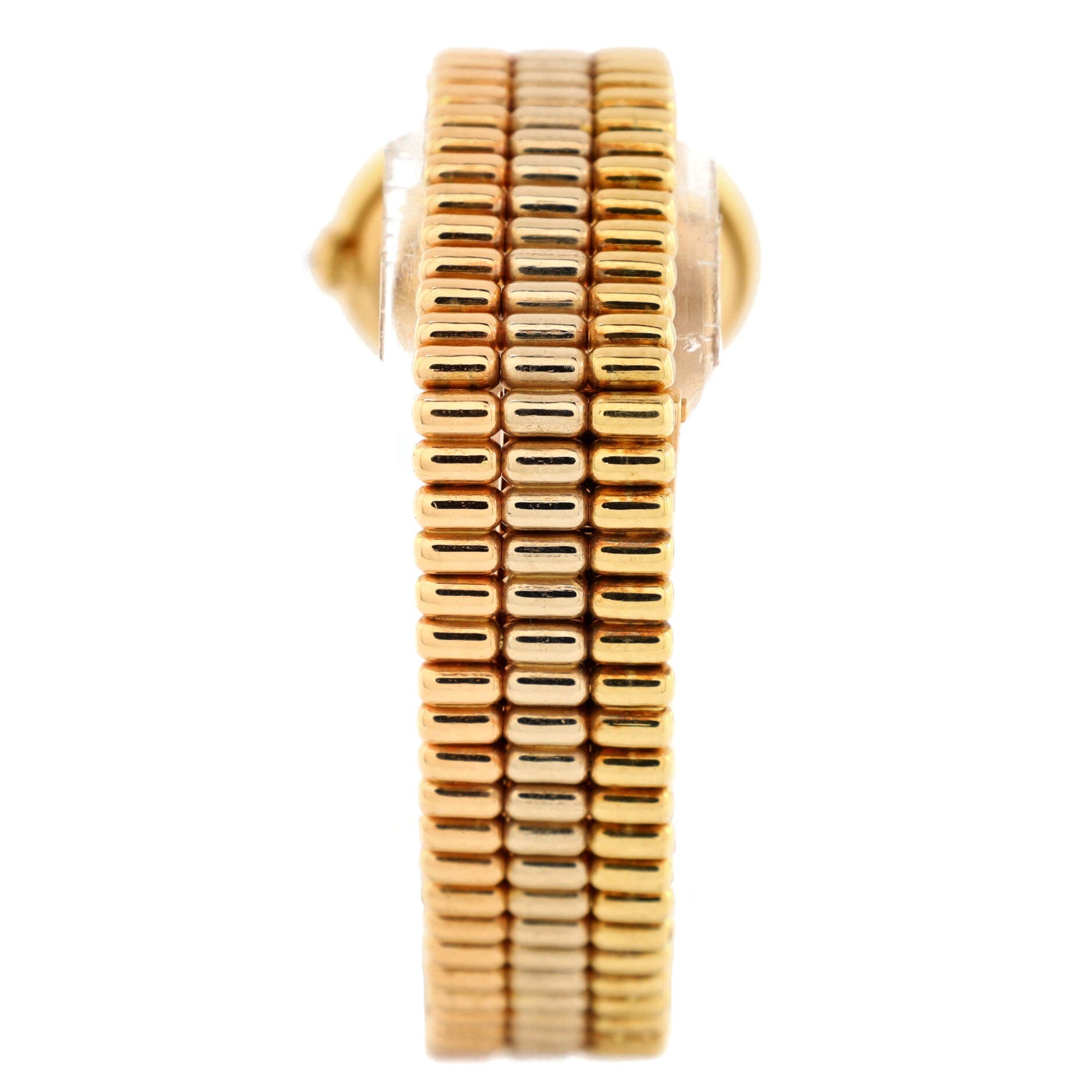 Panthere Vendome Quartz Watch Yellow Gold with Diamond Bezel 24