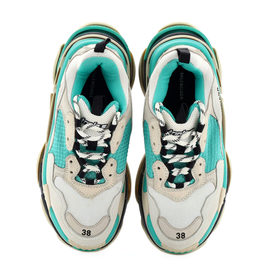 Women's Triple S Sneakers Fabric and Mesh with Faux Leather