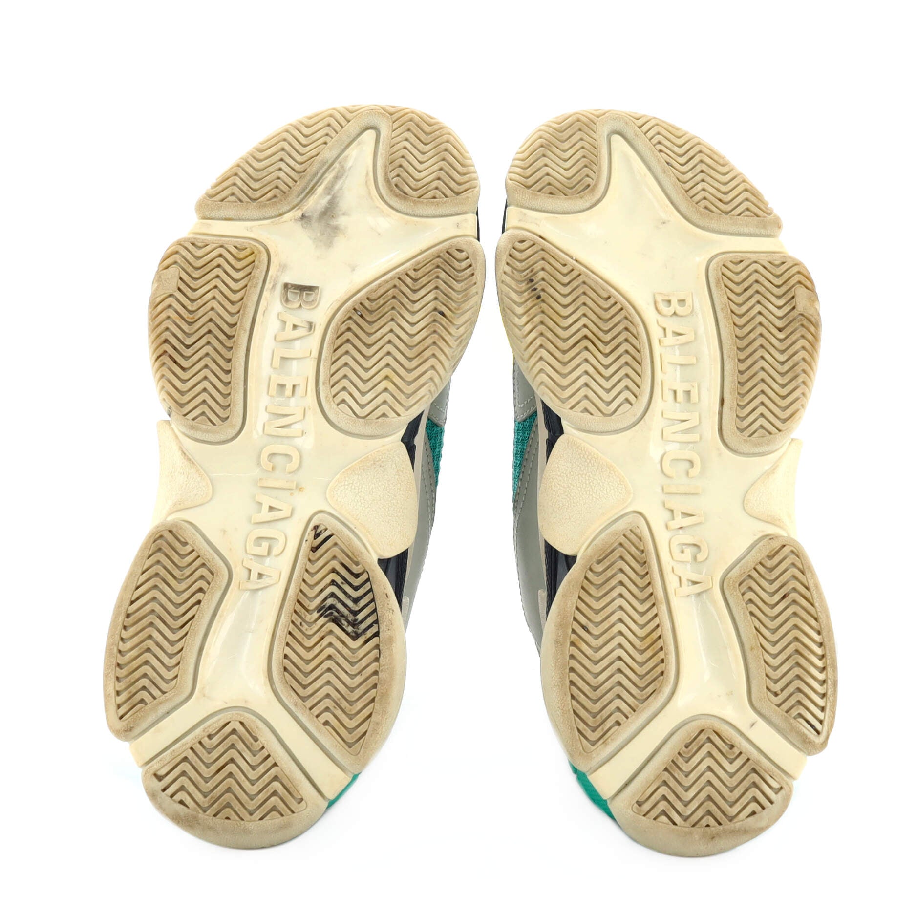 Women's Triple S Sneakers Fabric and Mesh with Faux Leather