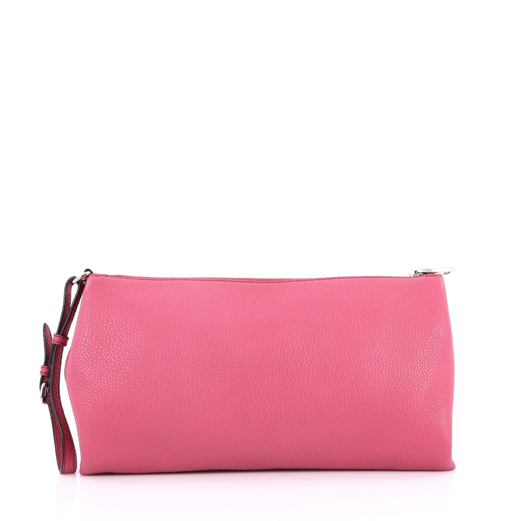 Prada Wristlet Clutch Vitello Daino Large