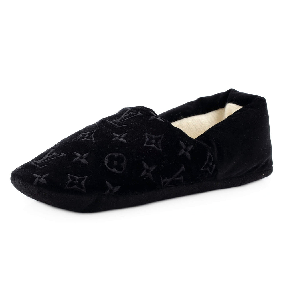 Women's Dreamy Slippers Monogram Embroidered Velvet