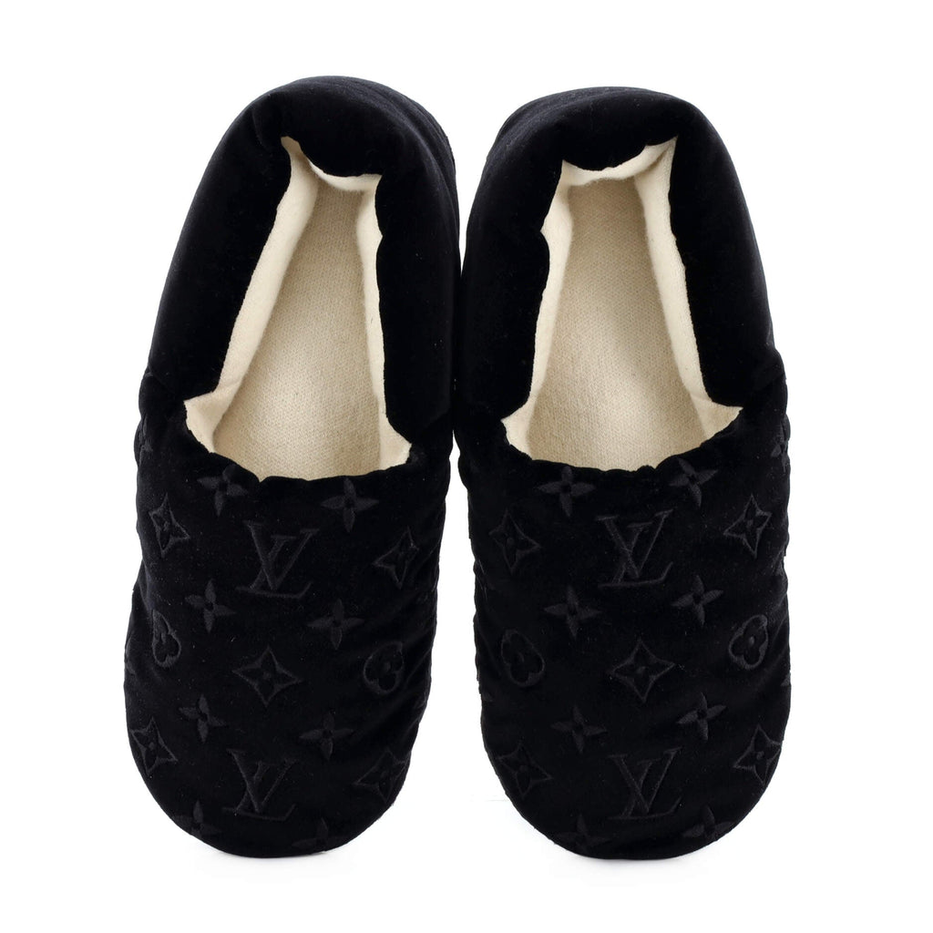 Women's Dreamy Slippers Monogram Embroidered Velvet