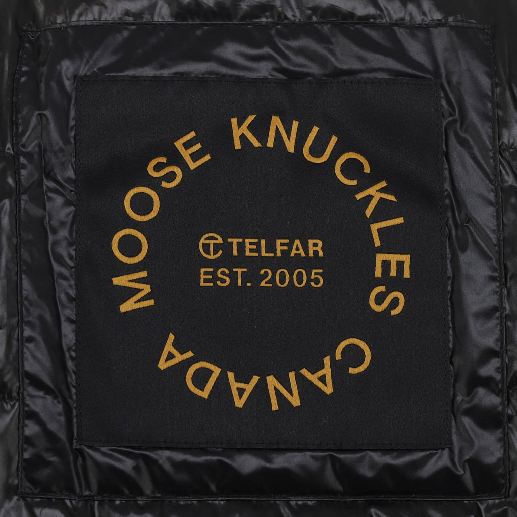 Moose Knuckles Peacoat Quilted Nylon with Down