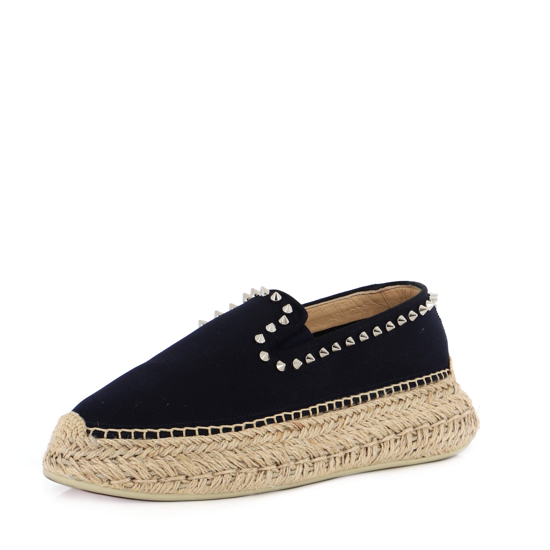 Women's Espaboat Espadrilles Studded Canvas