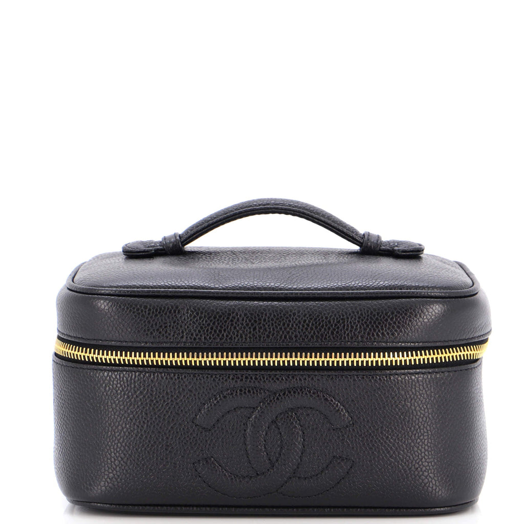 Vintage Timeless Cosmetic Case Caviar Medium