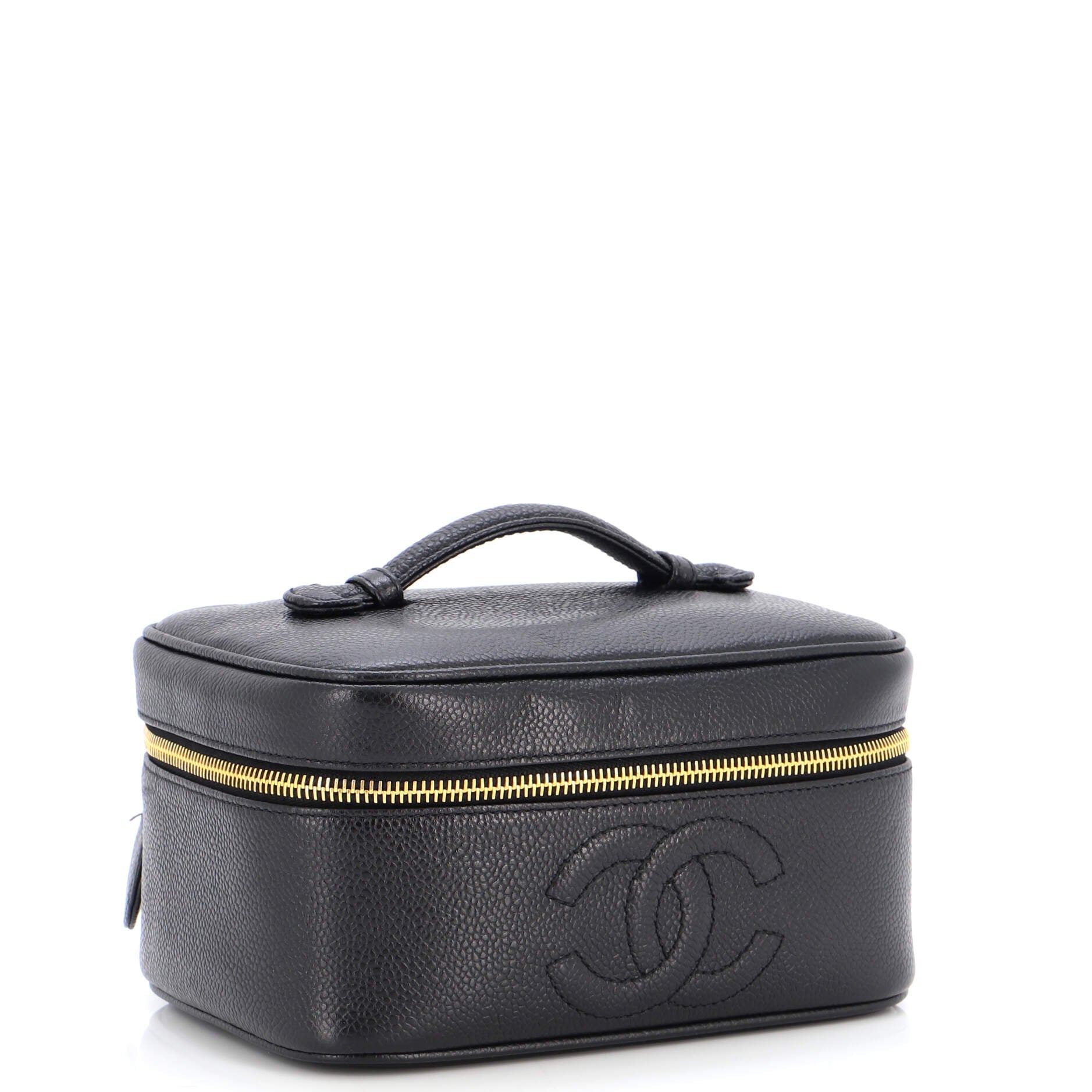 Vintage Timeless Cosmetic Case Caviar Medium