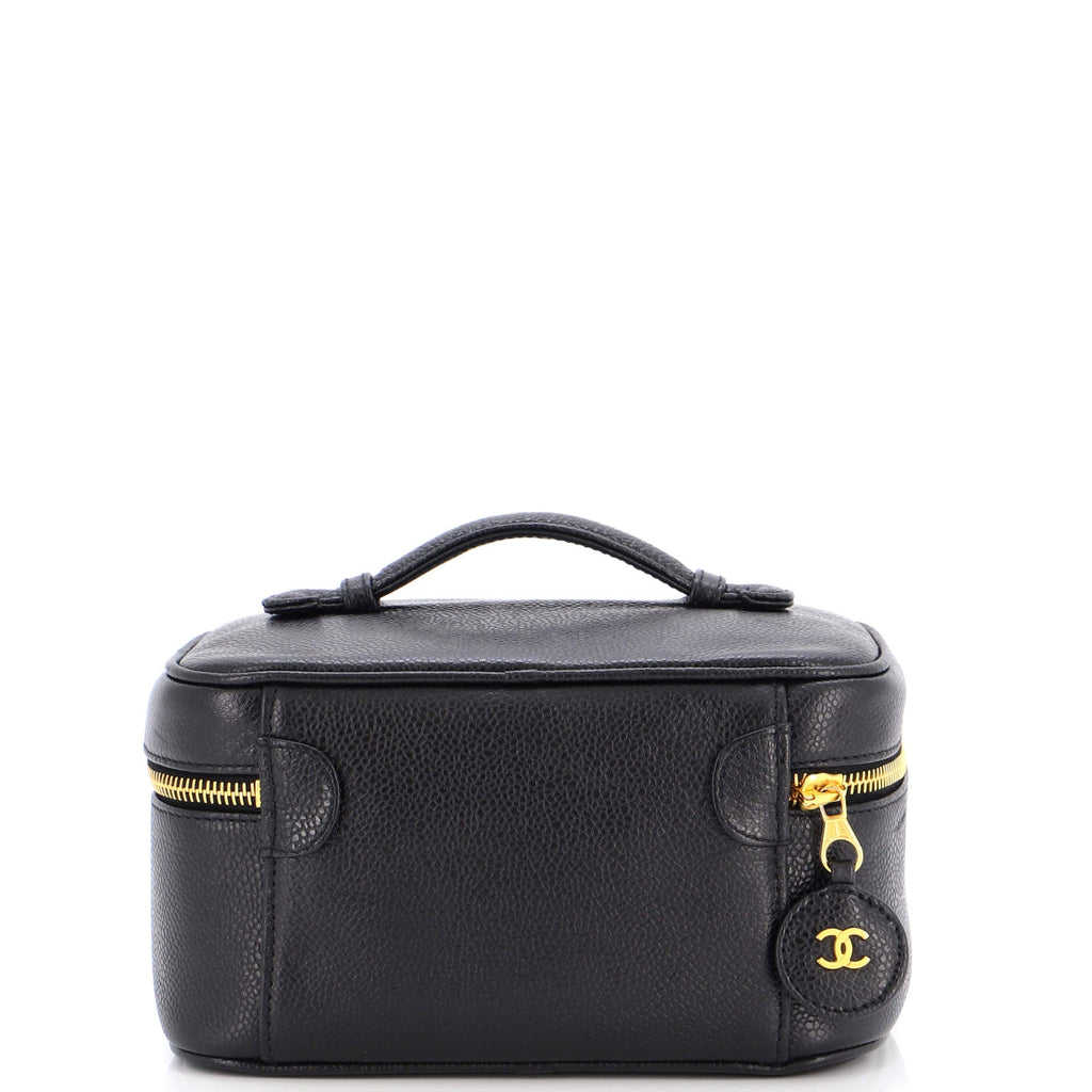 Vintage Timeless Cosmetic Case Caviar Medium