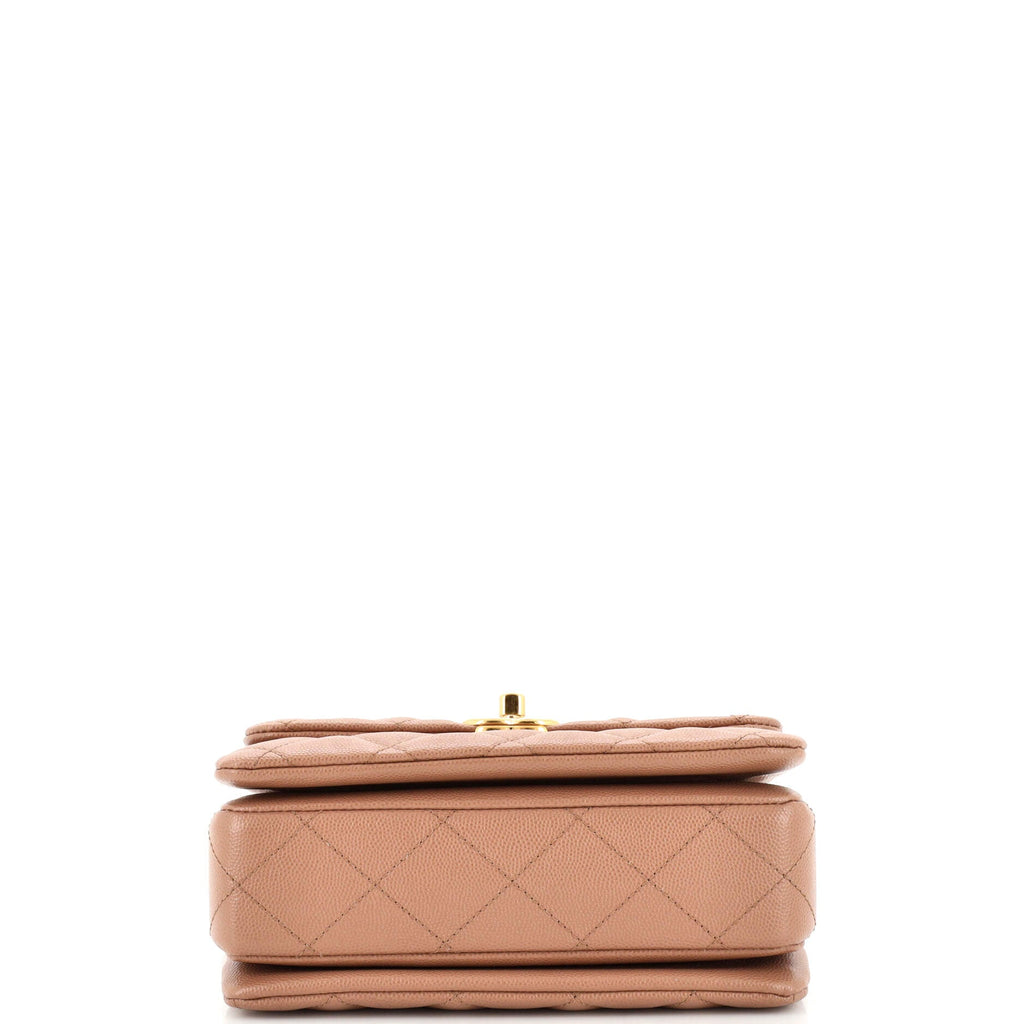 Coco First Flap Bag Quilted Caviar Mini